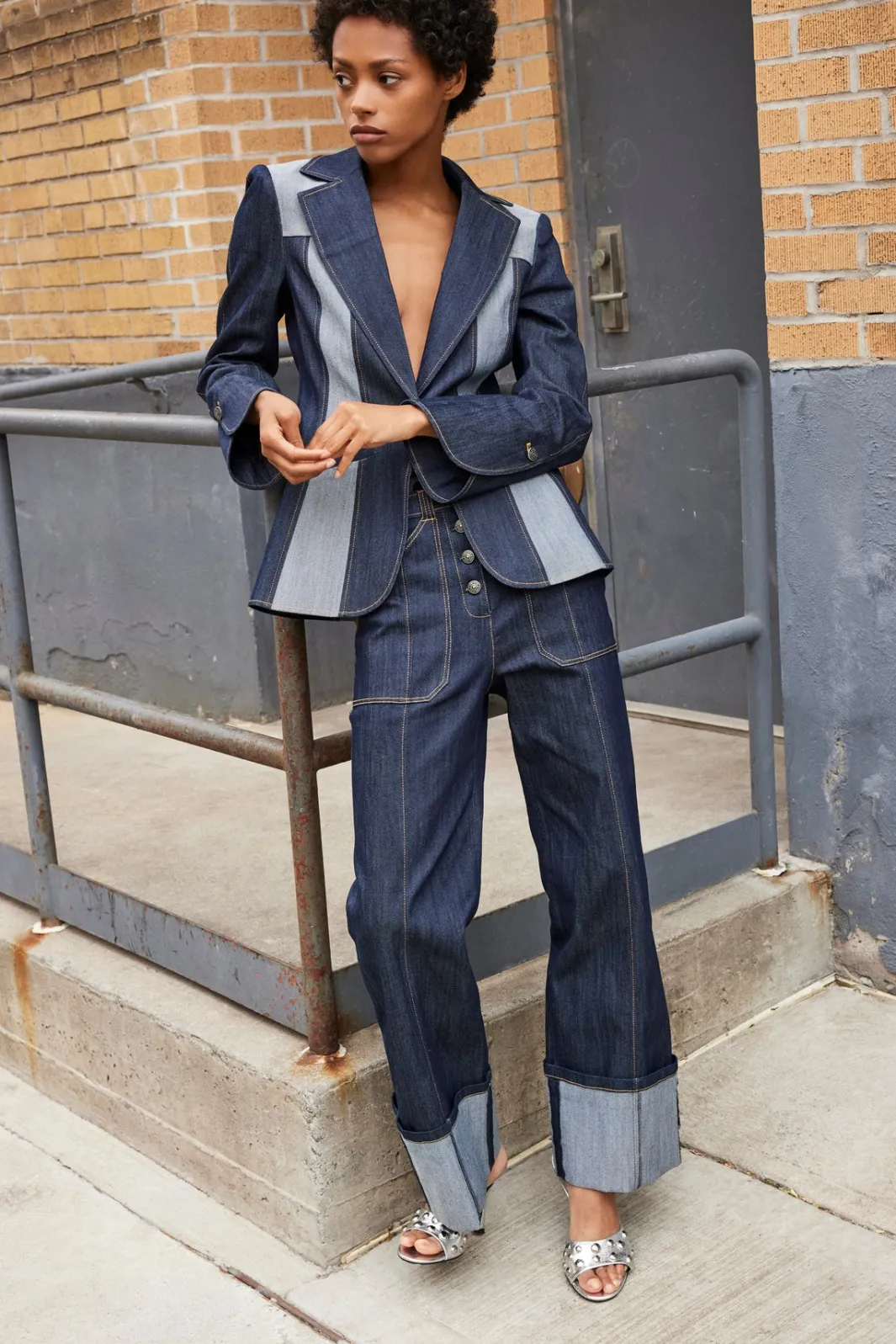 Pants | Denim<Cinq à Sept Cuffed Benji Pant Indigo