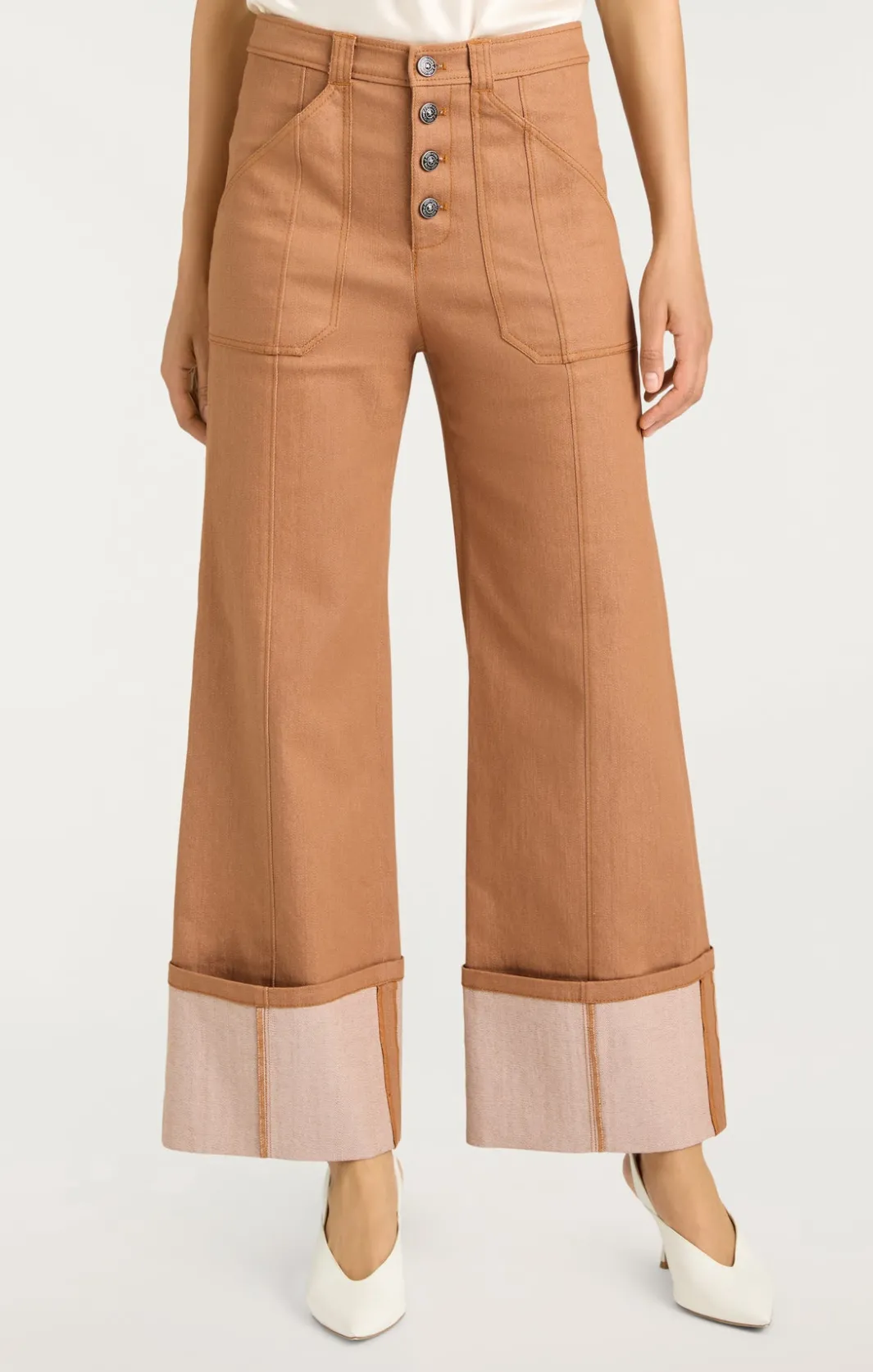 Pants | Denim<Cinq à Sept Cuffed Benji Pant Cocoa