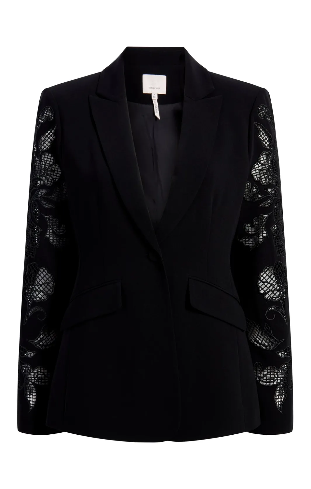Blazers<Cinq à Sept Cutout Paisley Embellished Cheyenne Blazer Black