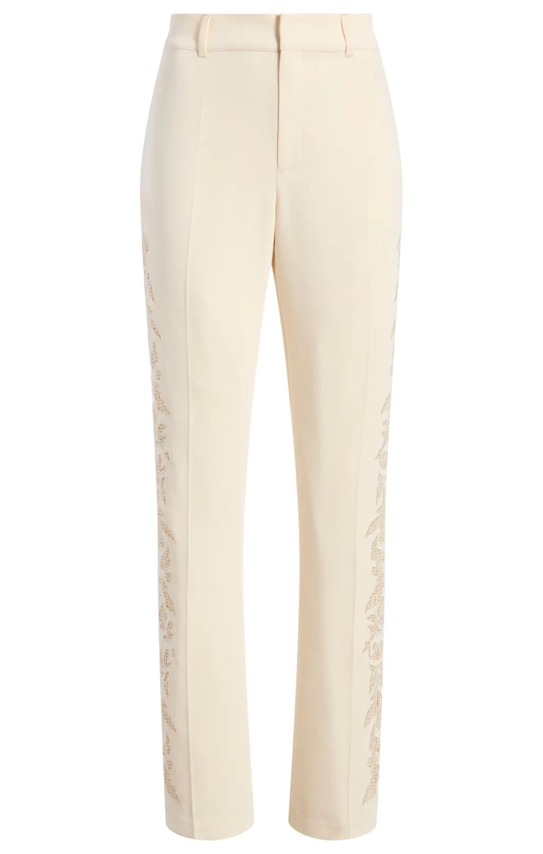 Pants<Cinq à Sept Cutout Paisley Embellished Kerry Pant Gardenia