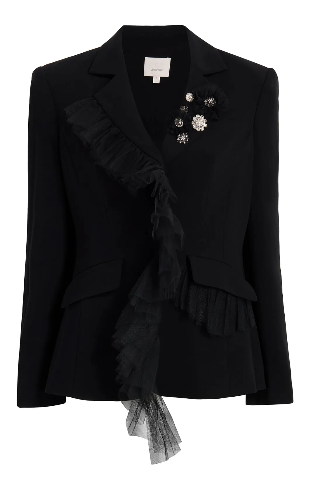 Jackets<Cinq à Sept Delia Jacket Black