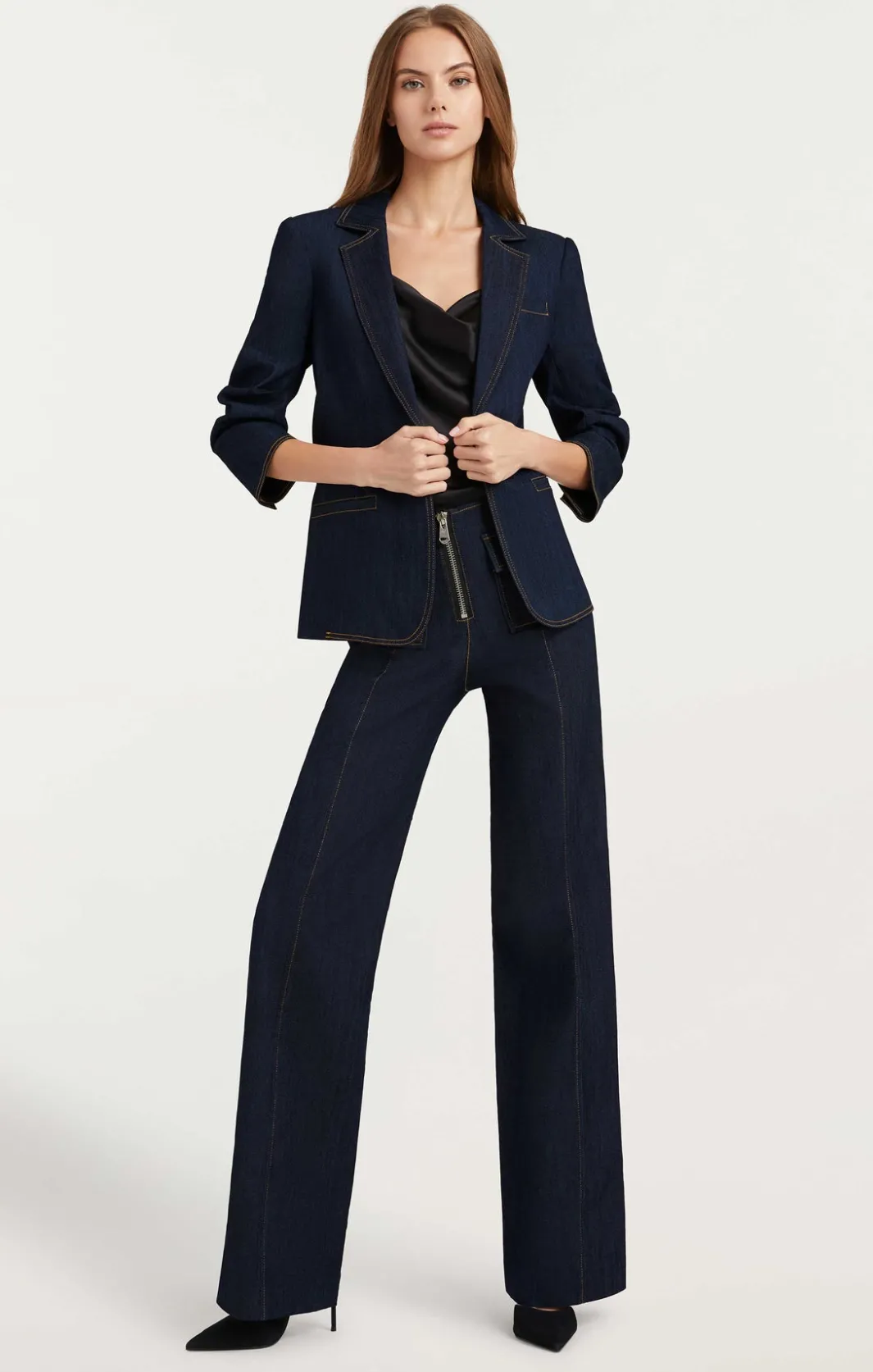 Denim | Blazers<Cinq à Sept Denim Khloe Blazer Indigo