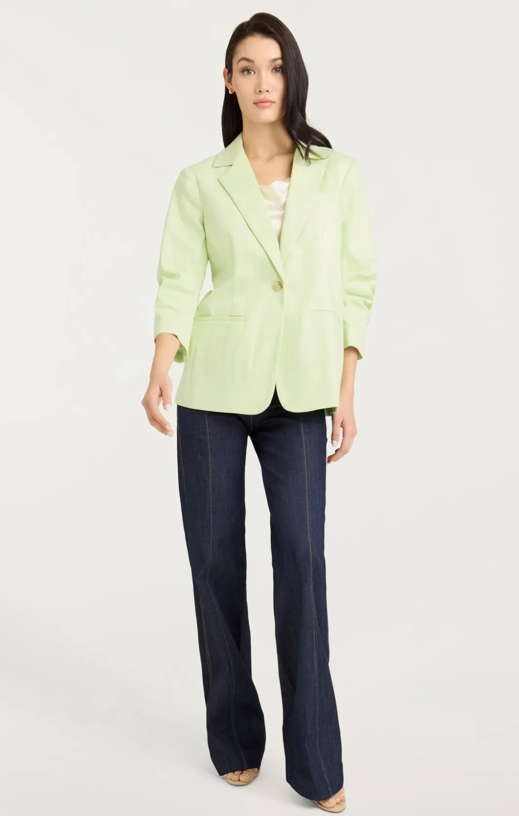 Blazers | Denim<Cinq à Sept Denim Khloe Blazer Pistachio