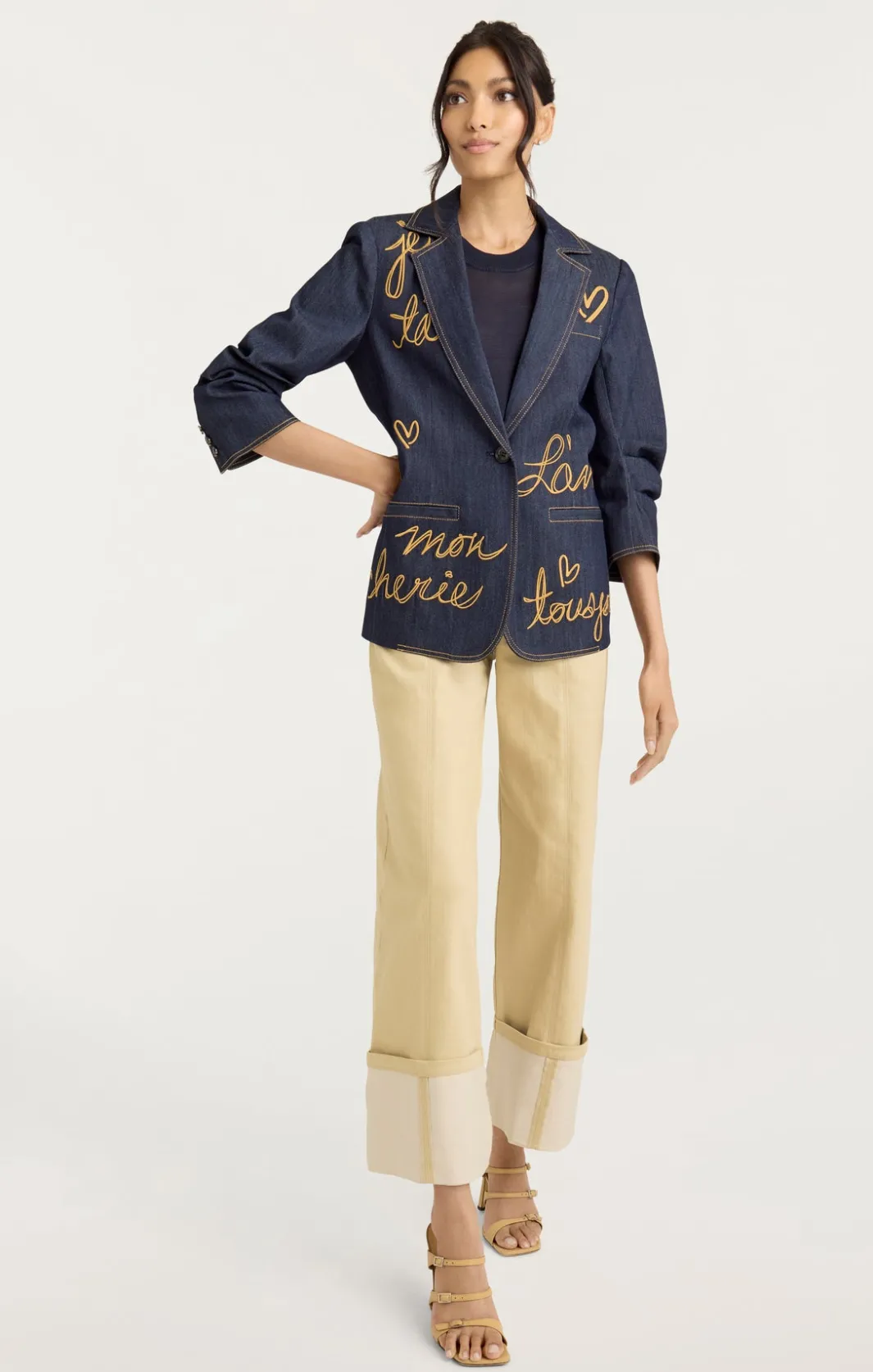 Blazers | Denim<Cinq à Sept Denim Lamour Khloe Blazer Indigo