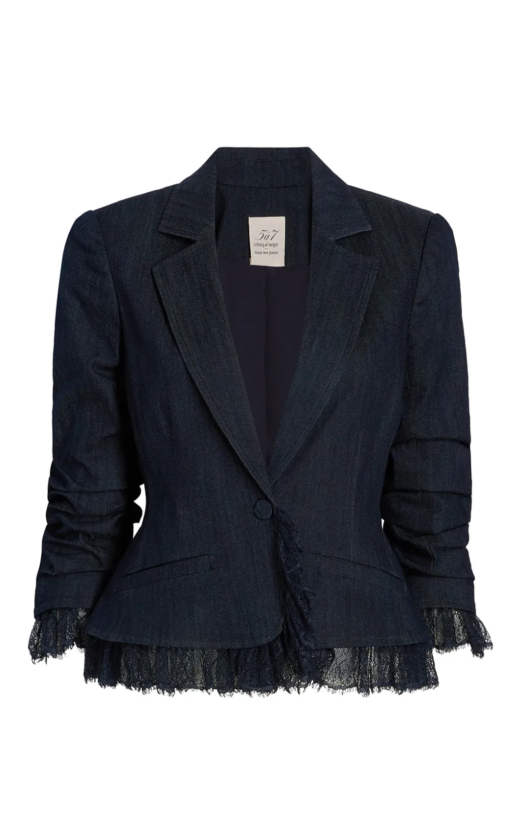 Jackets | Denim<Cinq à Sept Denim Le Petit Roxie Blazer Indigo
