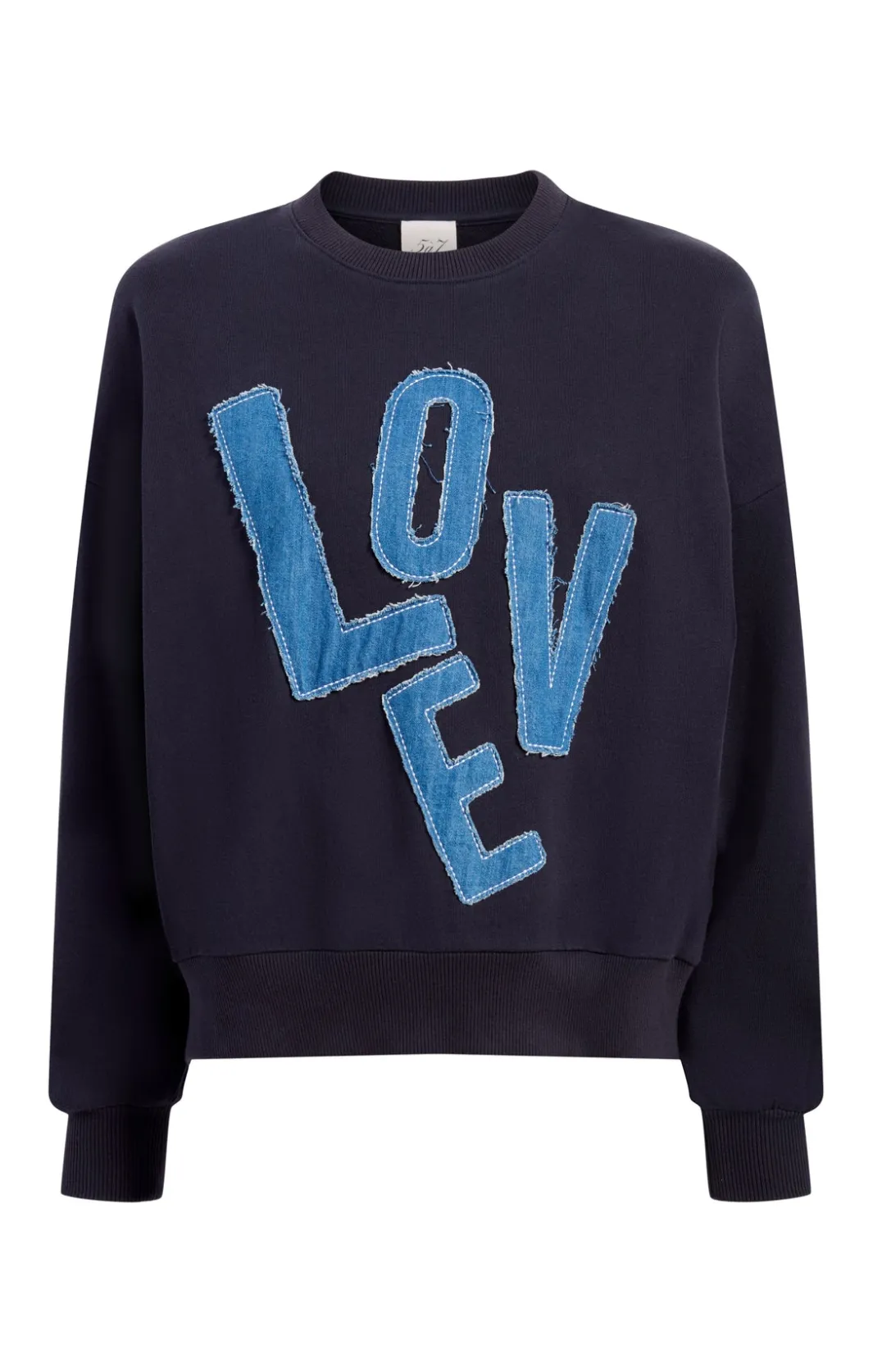 Long Sleeve Tops | Sweaters & Knits<Cinq à Sept Denim Love Brandy Pullover Navy