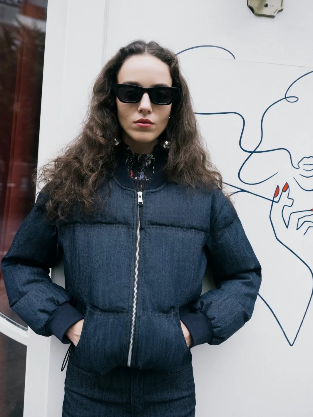 Jackets | Denim<Cinq à Sept Denim Maris Puffer Indigo