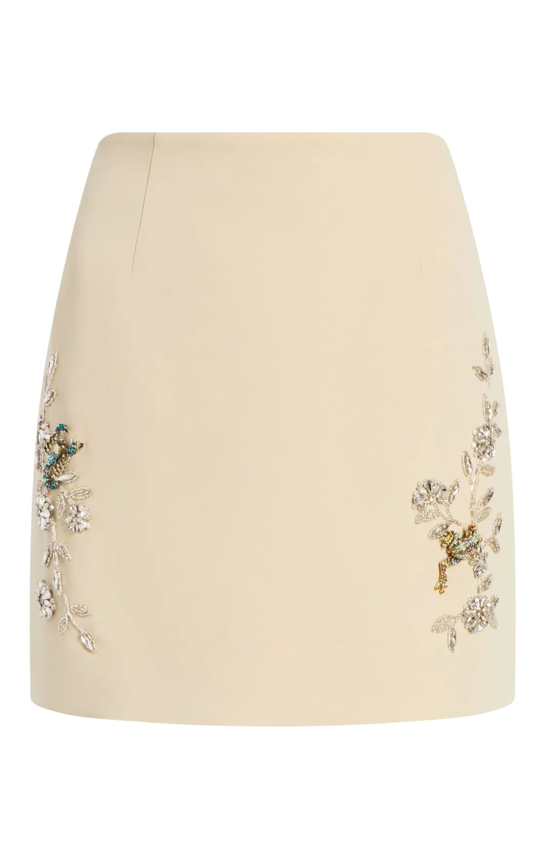Skirts<Cinq à Sept Diamond Vines Doris Skirt Khaki/silver