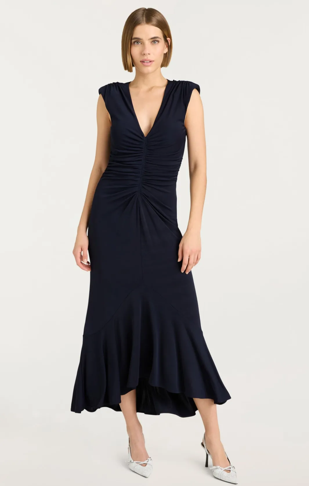 Midi<Cinq à Sept Dianne Dress Navy