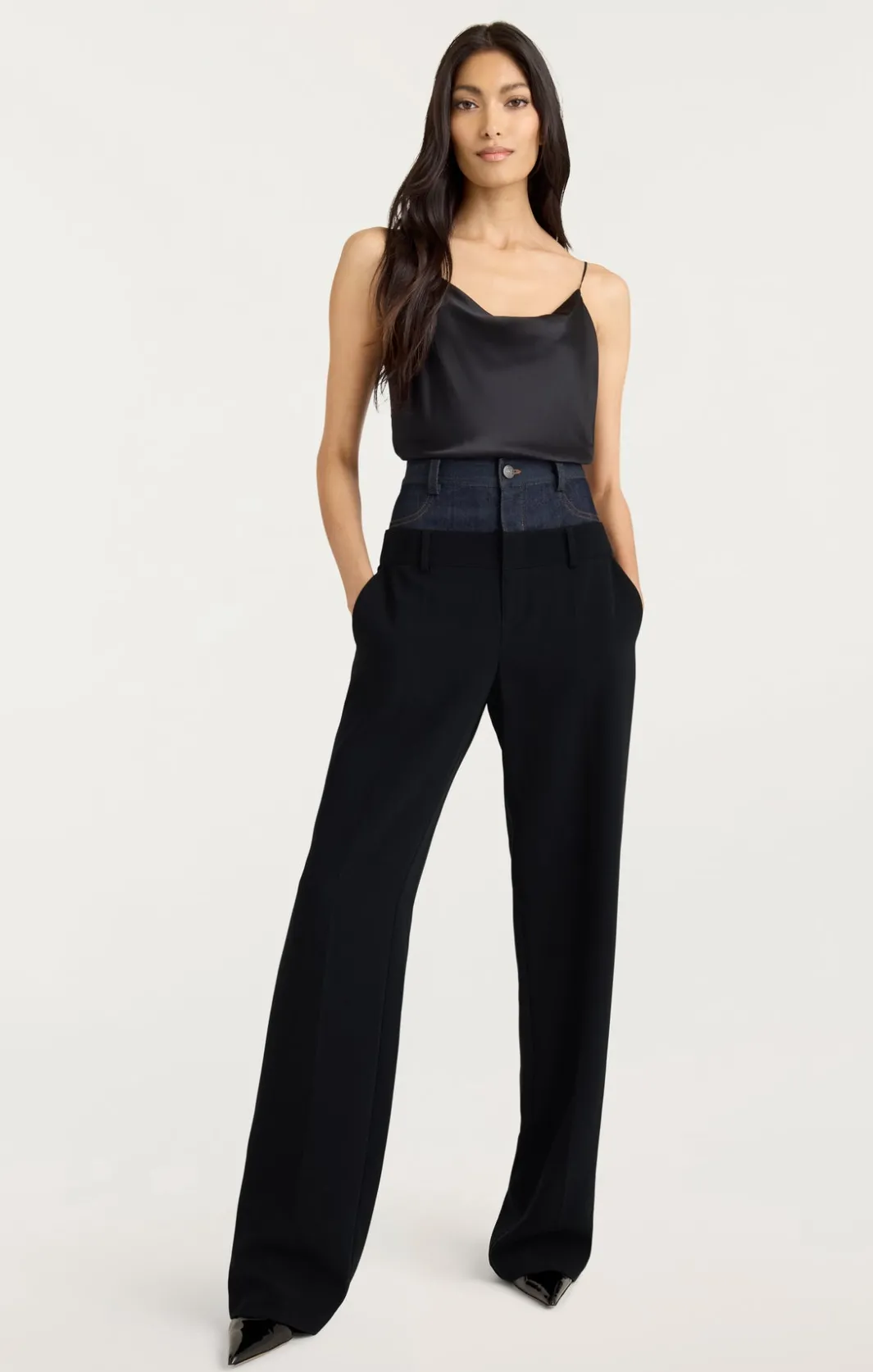Pants | Denim<Cinq à Sept Dionne Pant Black/Indigo