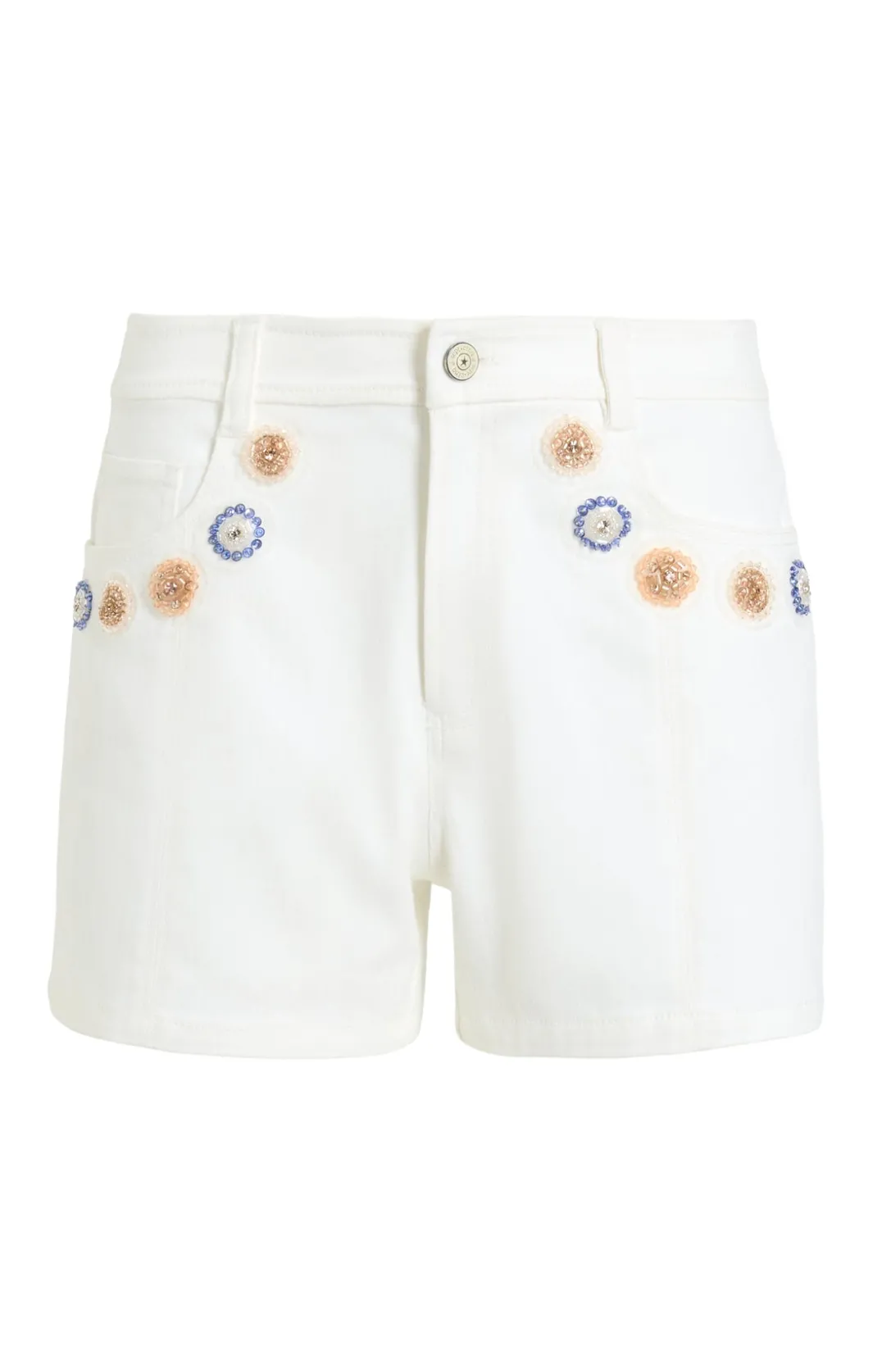 Shorts | Denim<Cinq à Sept Ditsy Dots Brea Short White