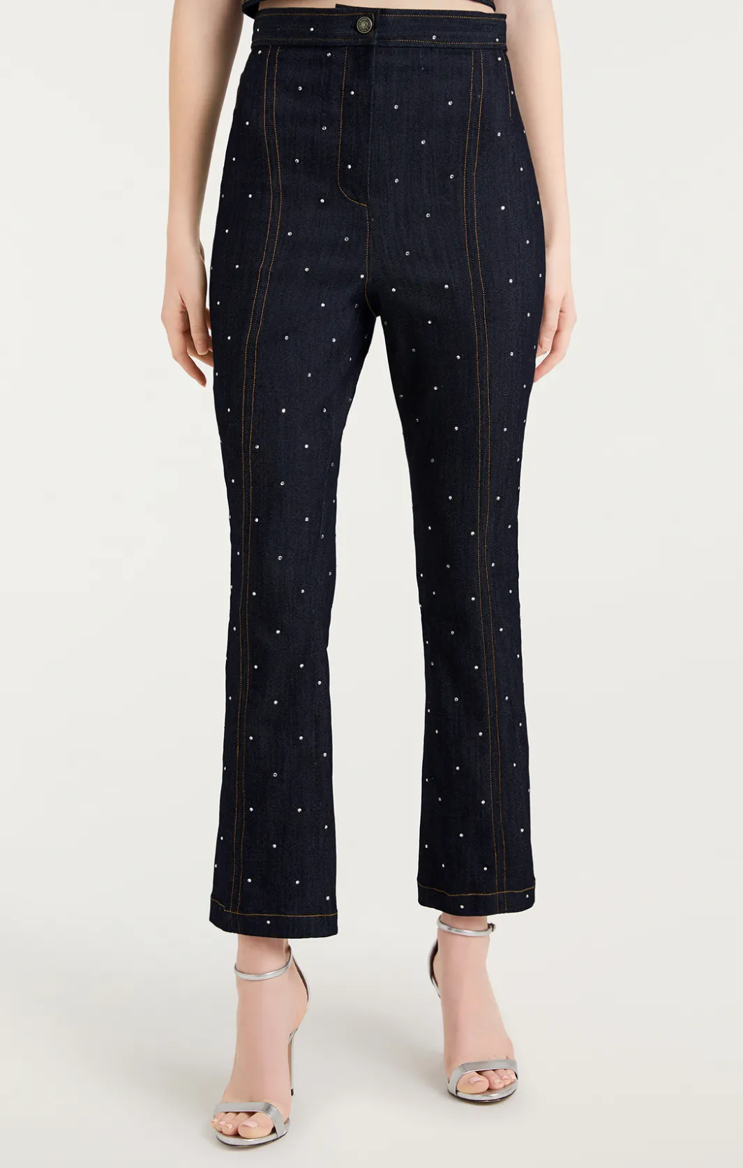 Pants | Denim<Cinq à Sept Ditsy Rhinestone Ora Pant Indigo