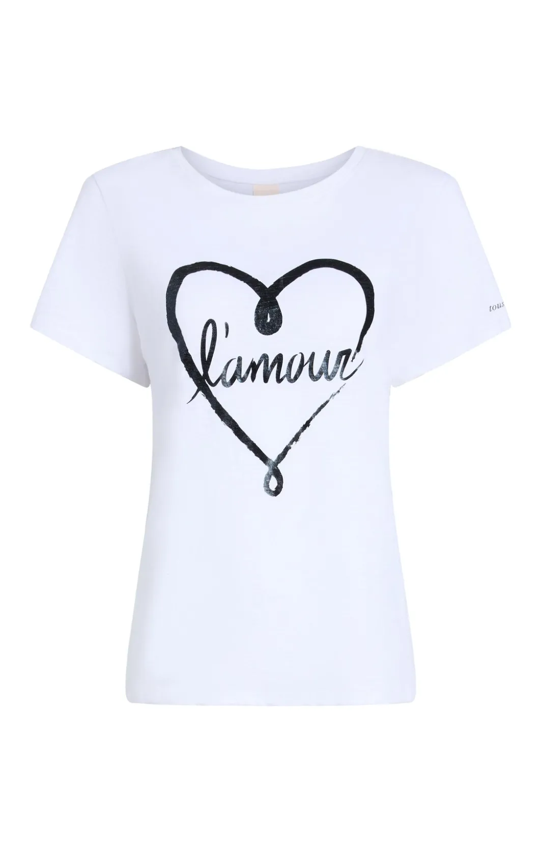 Tees & Pullovers<Cinq à Sept Doodled L'amour Tee White/black