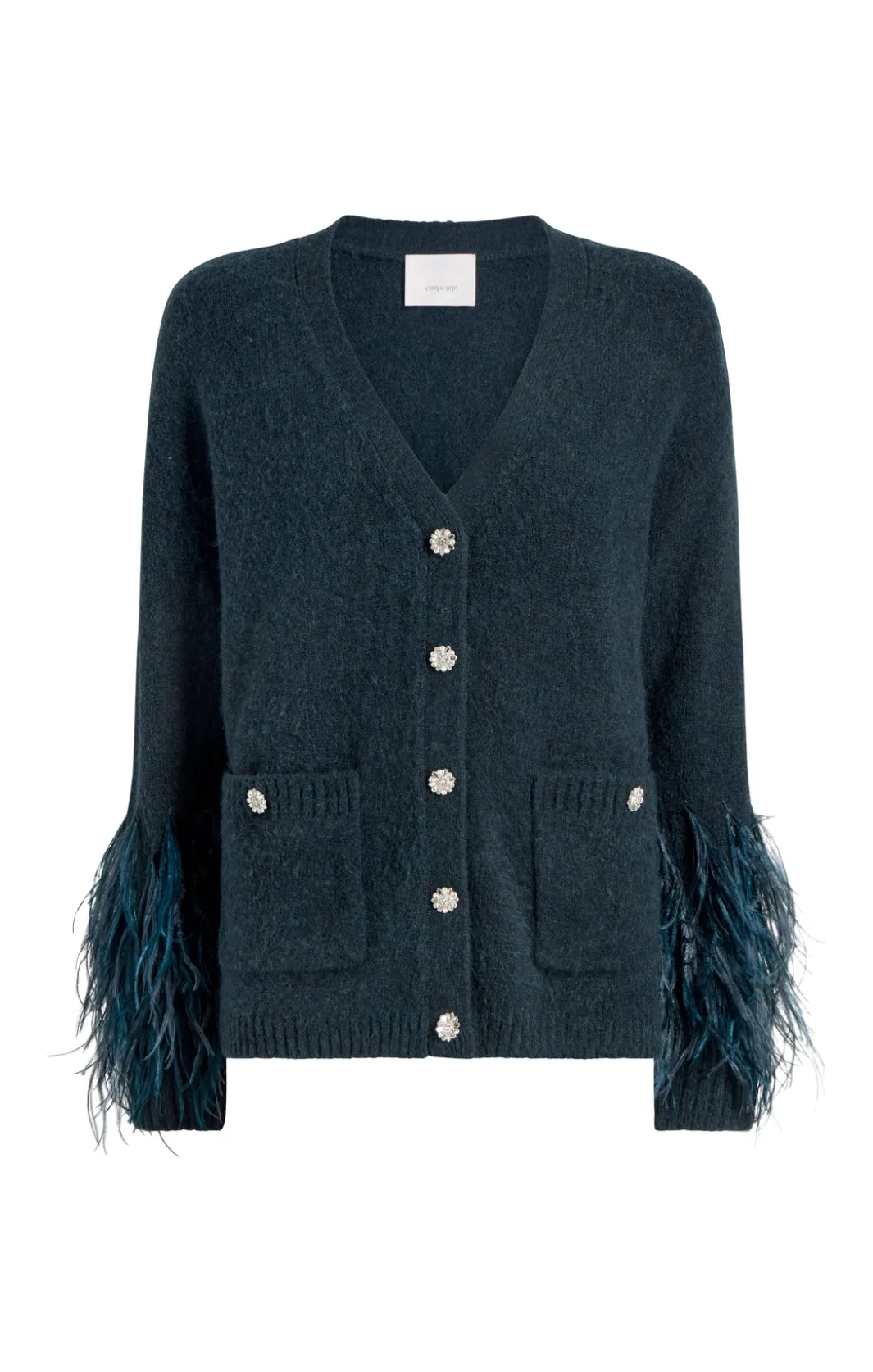Sweaters & Knits | Sweaters & Knits<Cinq à Sept Dreama Marnie Cardigan GreenOnyxMulti