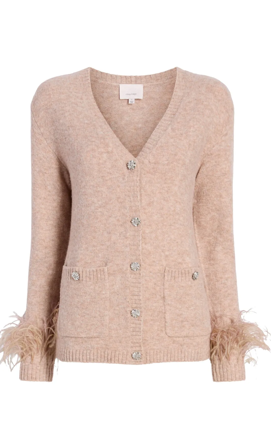 Sweaters & Knits | Sweaters & Knits<Cinq à Sept Dreama Marnie Cardigan OatmealMulti