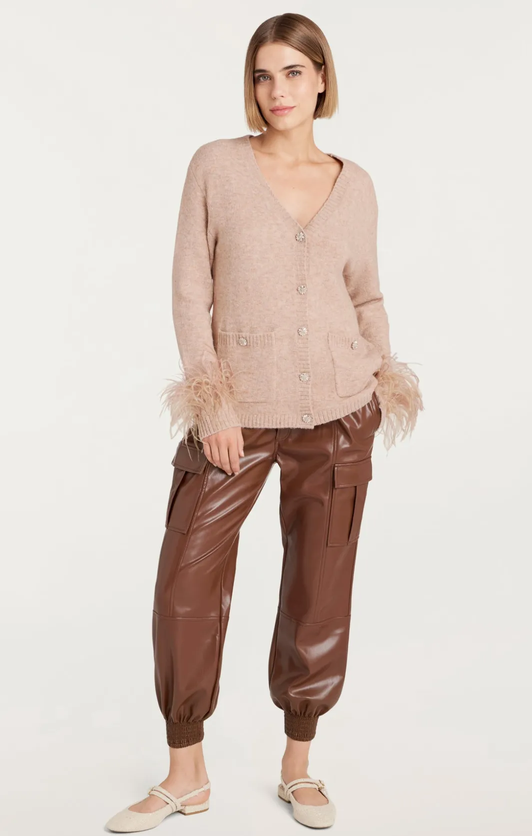 Sweaters & Knits | Sweaters & Knits<Cinq à Sept Dreama Marnie Cardigan OatmealMulti