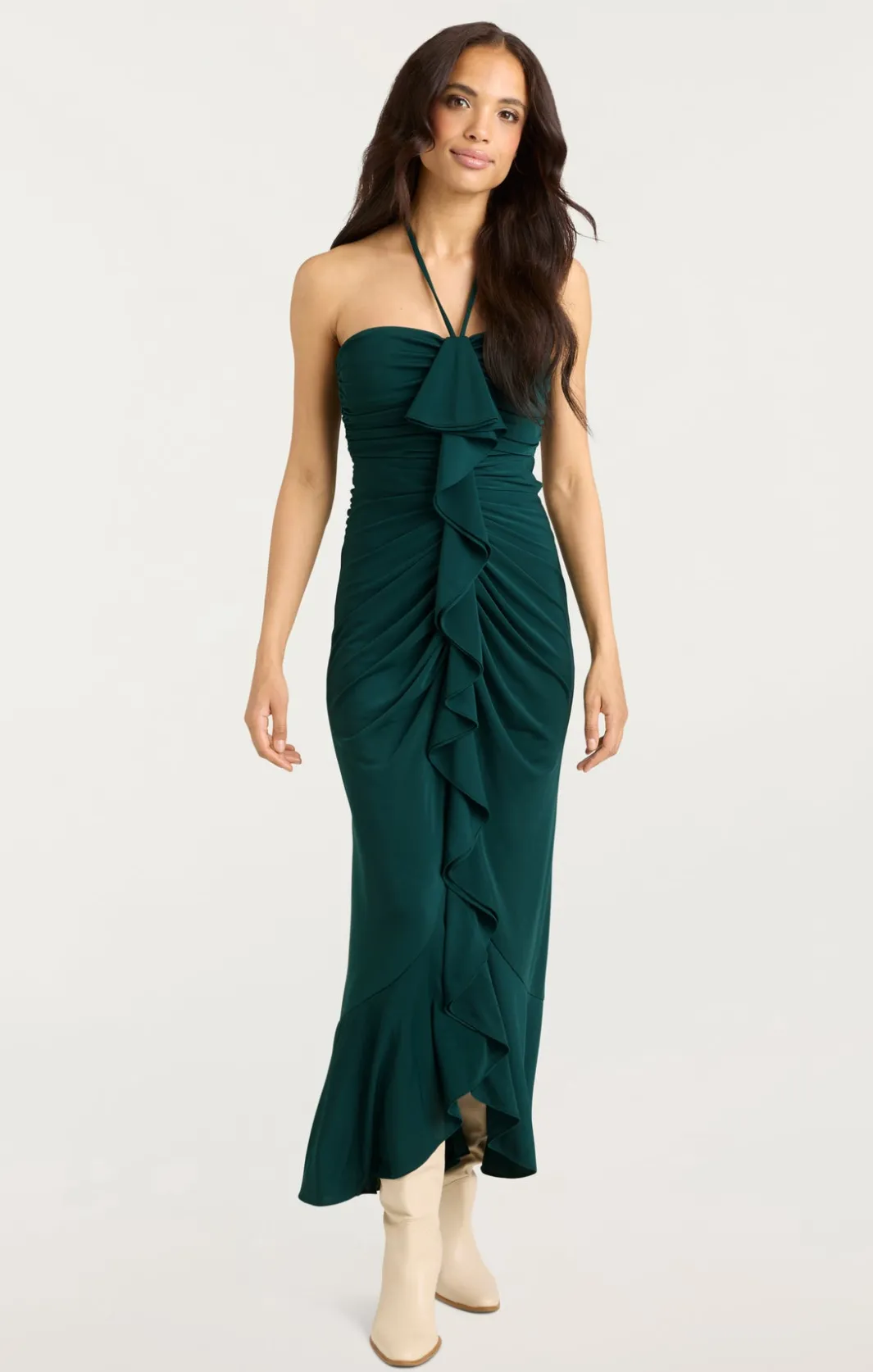 Midi | Cocktail & Evening<Cinq à Sept Eilis Dress GreenOnyx
