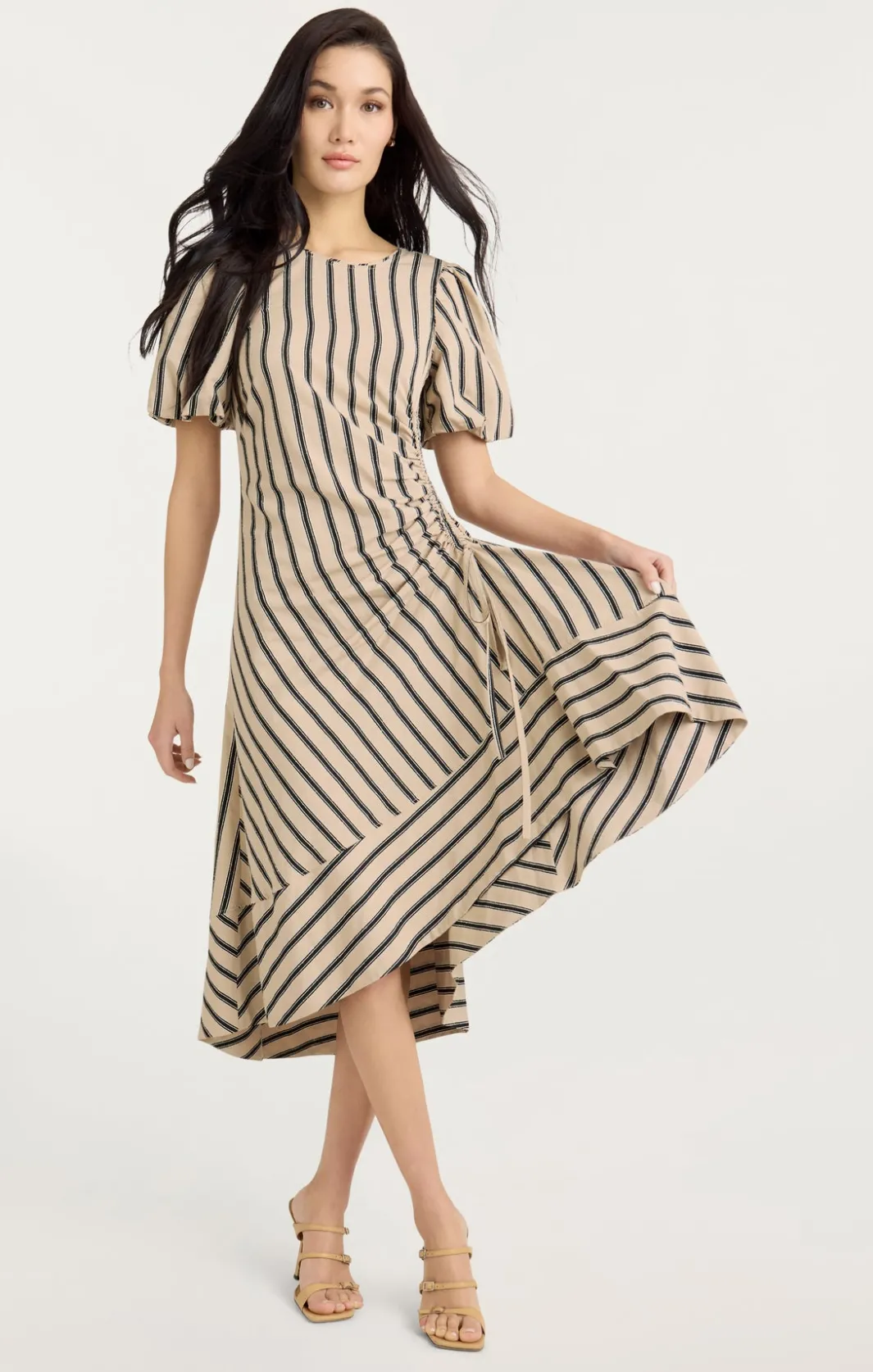 Midi<Cinq à Sept Elin Dress Khaki/Black