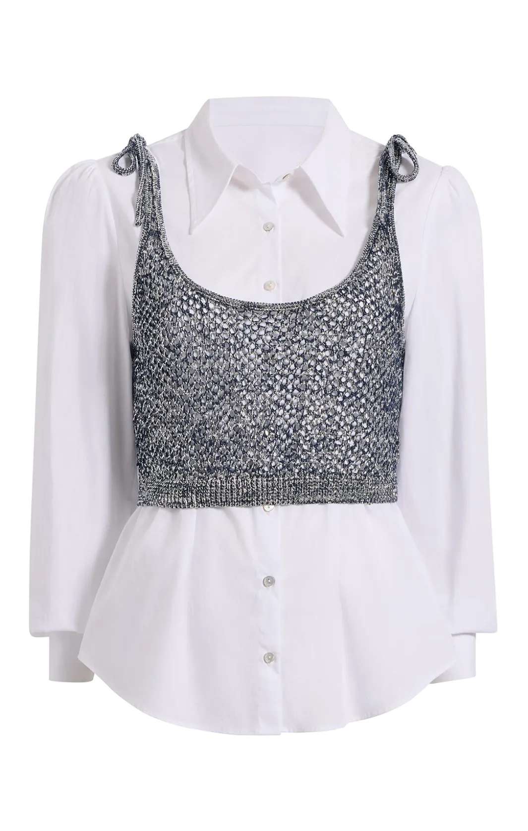 Long Sleeve Tops<Cinq à Sept Elodie Top Navy/White