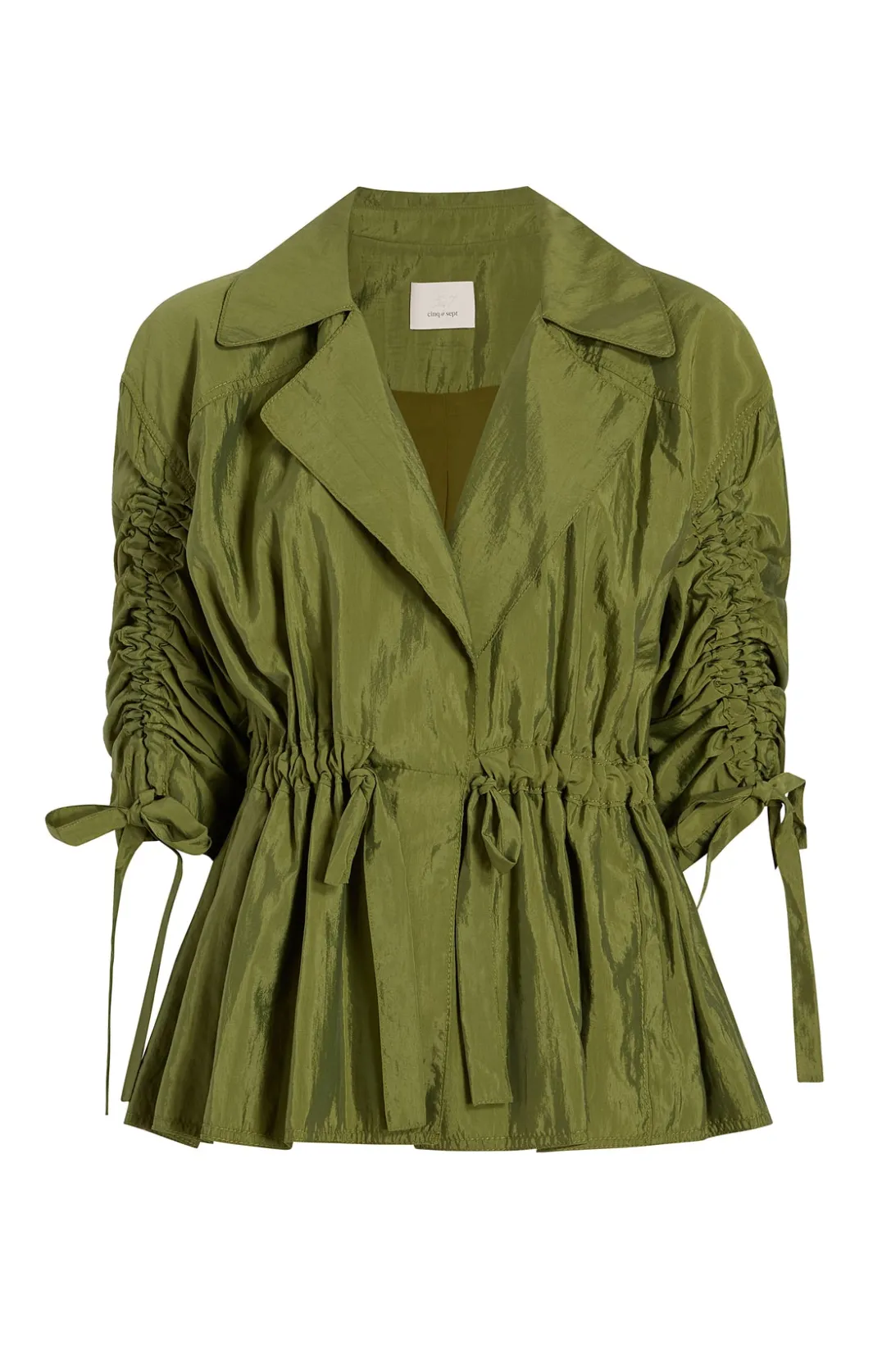 Jackets | Outerwear<Cinq à Sept Emmeline Jacket OliveGreen