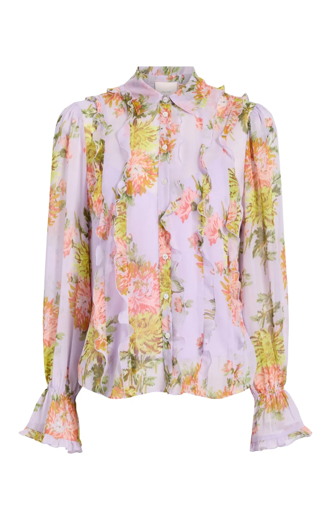 Long Sleeve Tops<Cinq à Sept Estelle Top LilacMulti