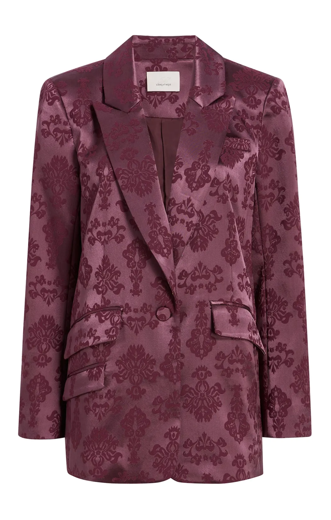 Jackets<Cinq à Sept Faye Blazer DarkFig