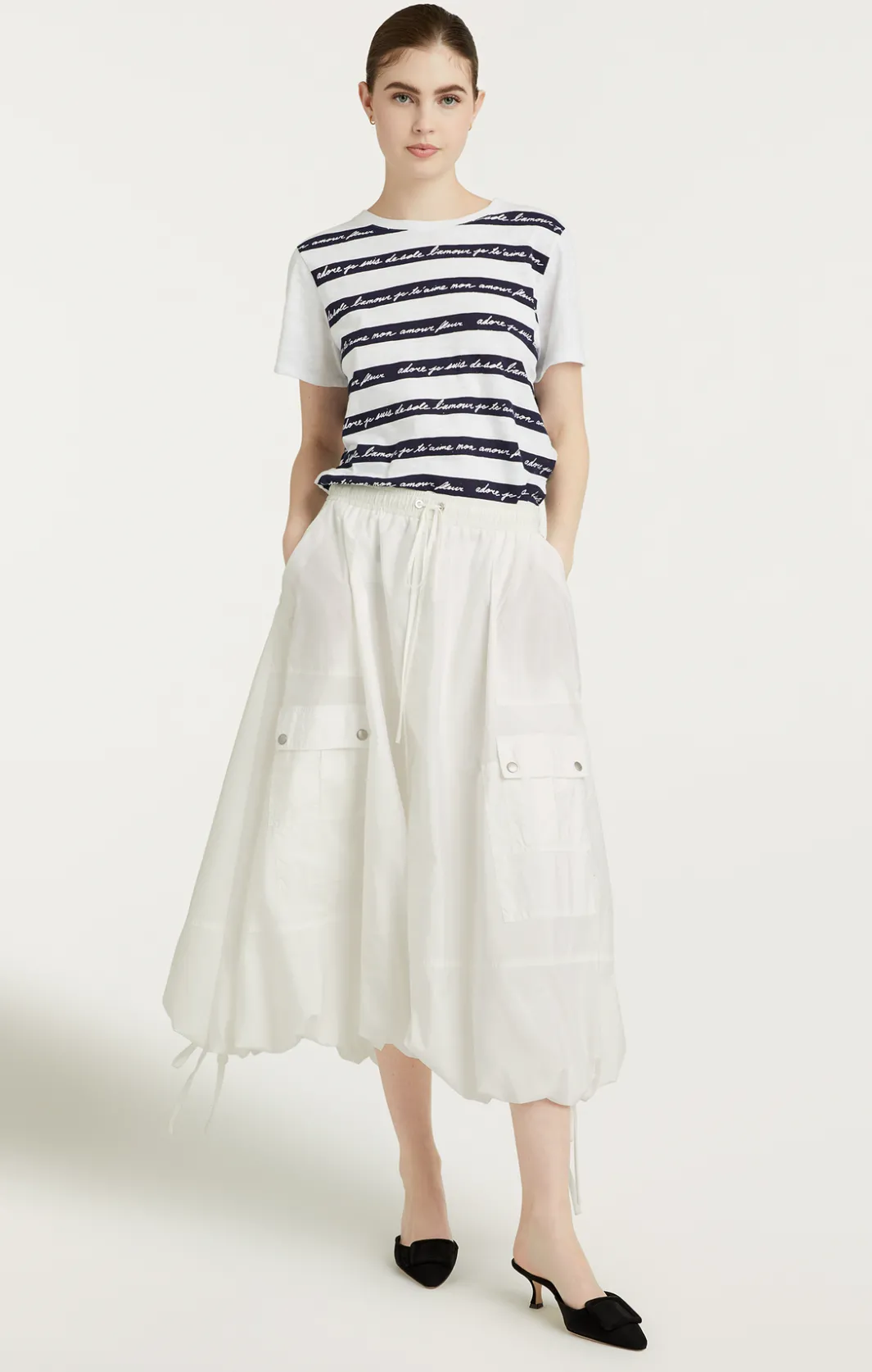 Skirts<Cinq à Sept Finley Skirt White