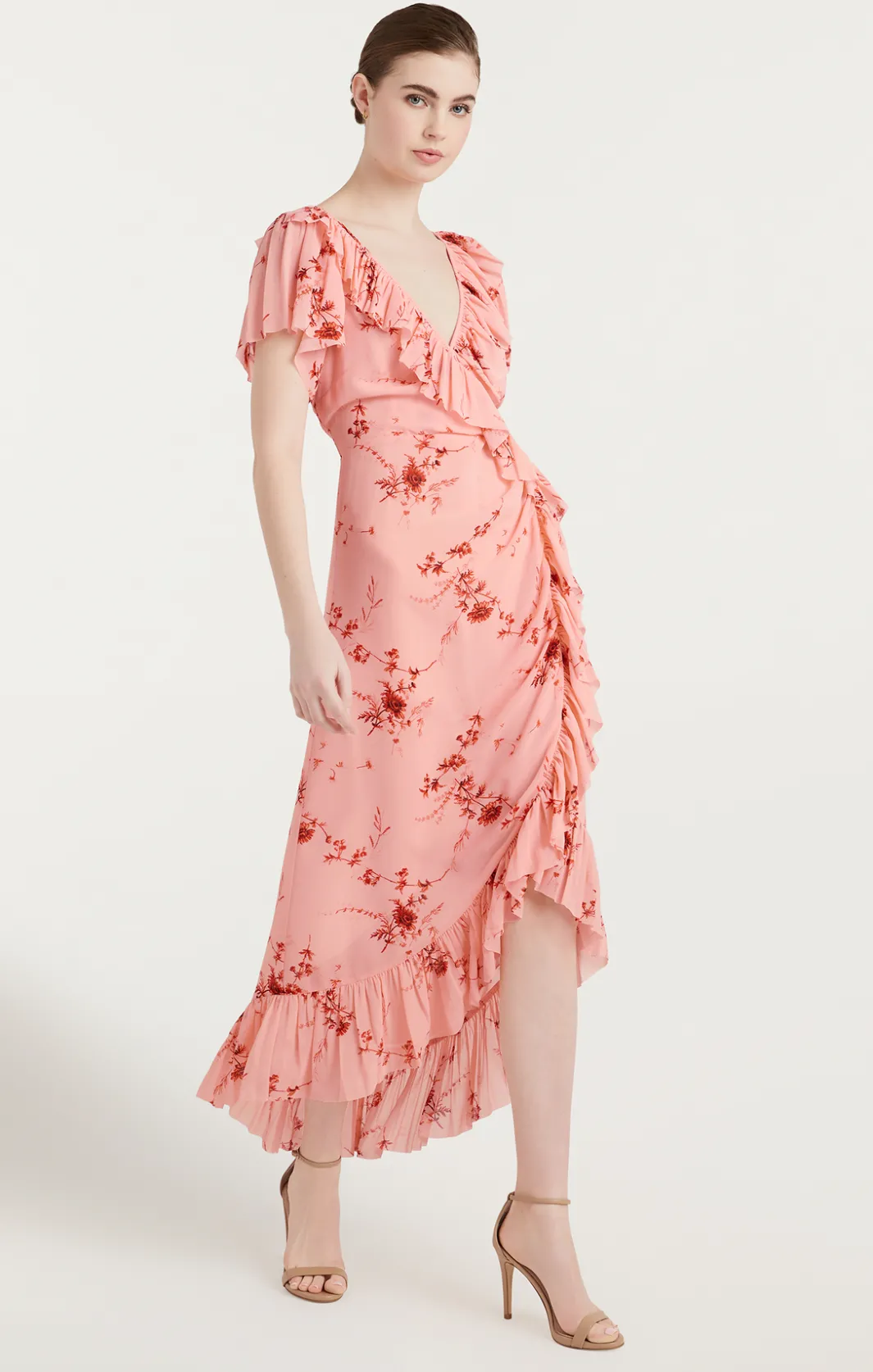 Midi<Cinq à Sept Fleur Sheilla Dress PaleRoseMulti
