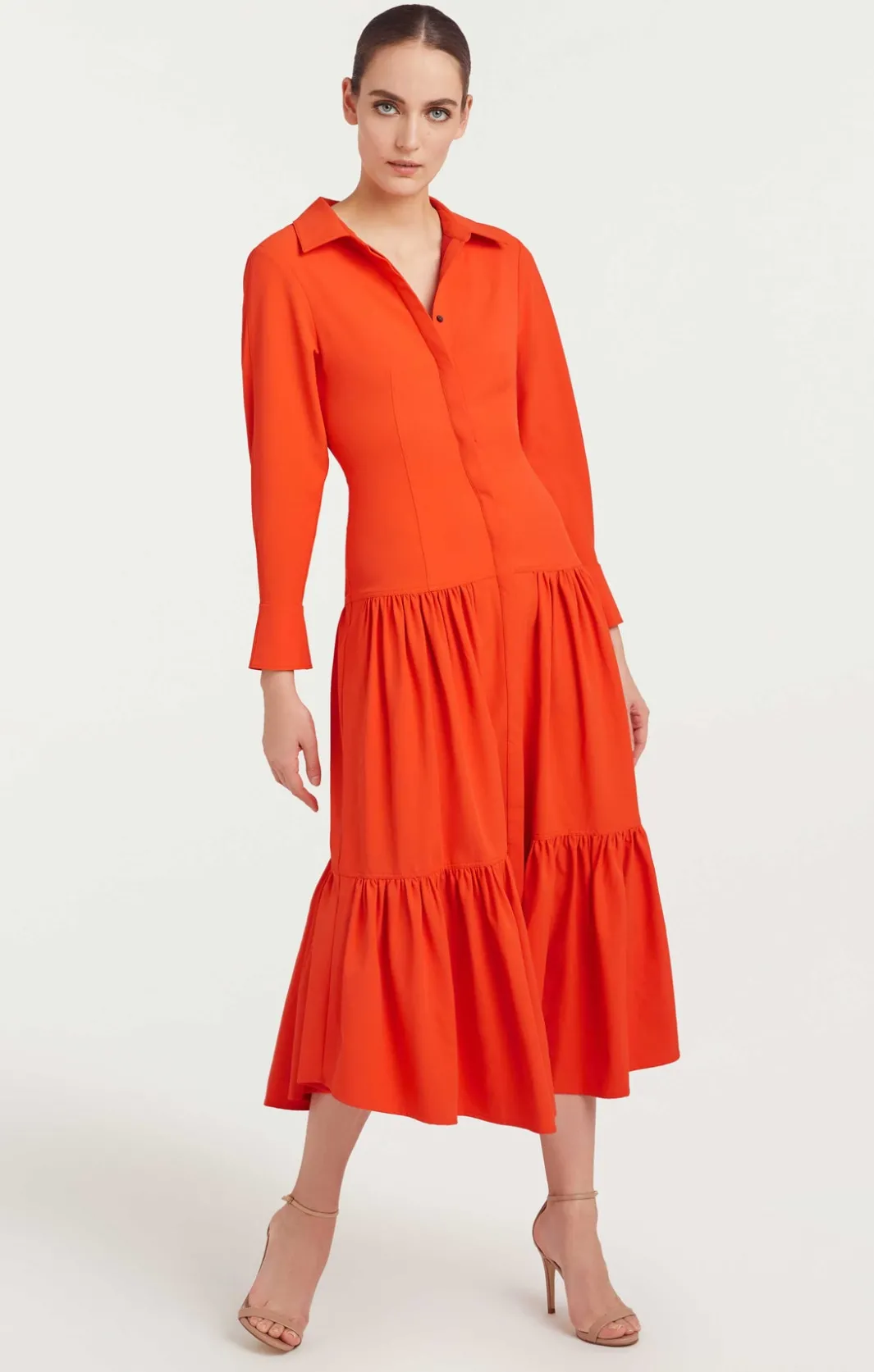 Midi<Cinq à Sept Foy Dress Lava
