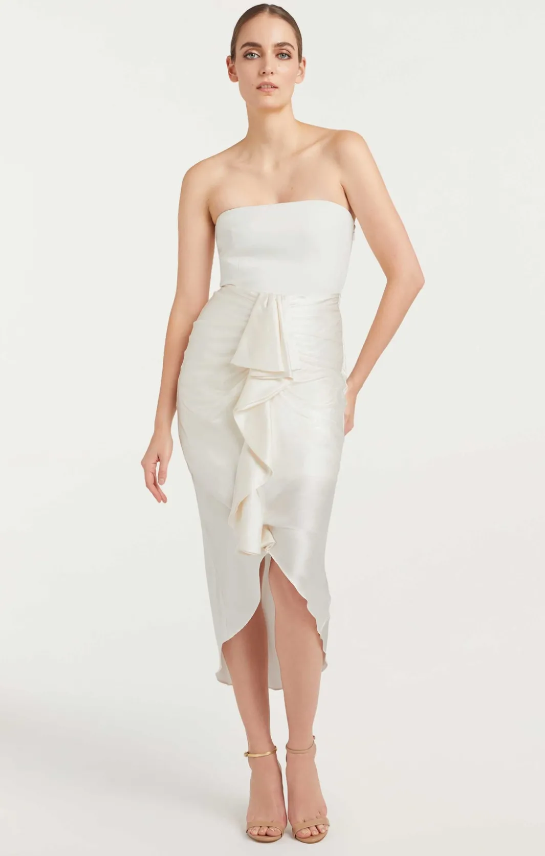 Midi<Cinq à Sept Georgiana Dress Ivory