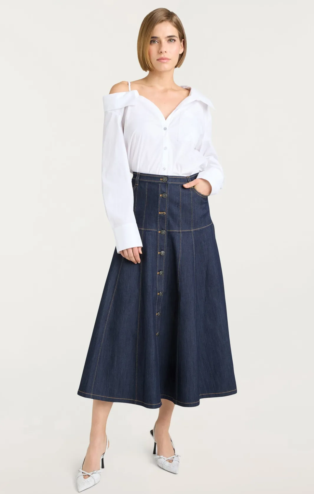 Long Sleeve Tops<Cinq à Sept Georgina Top White