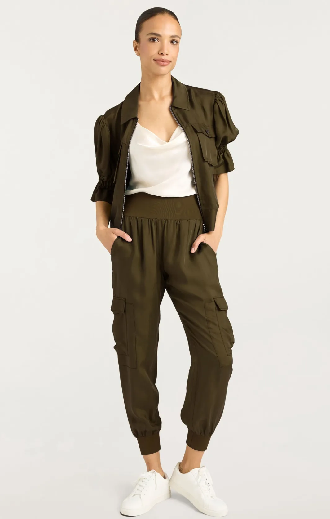 Pants<Cinq à Sept Giles Pant DarkOlive