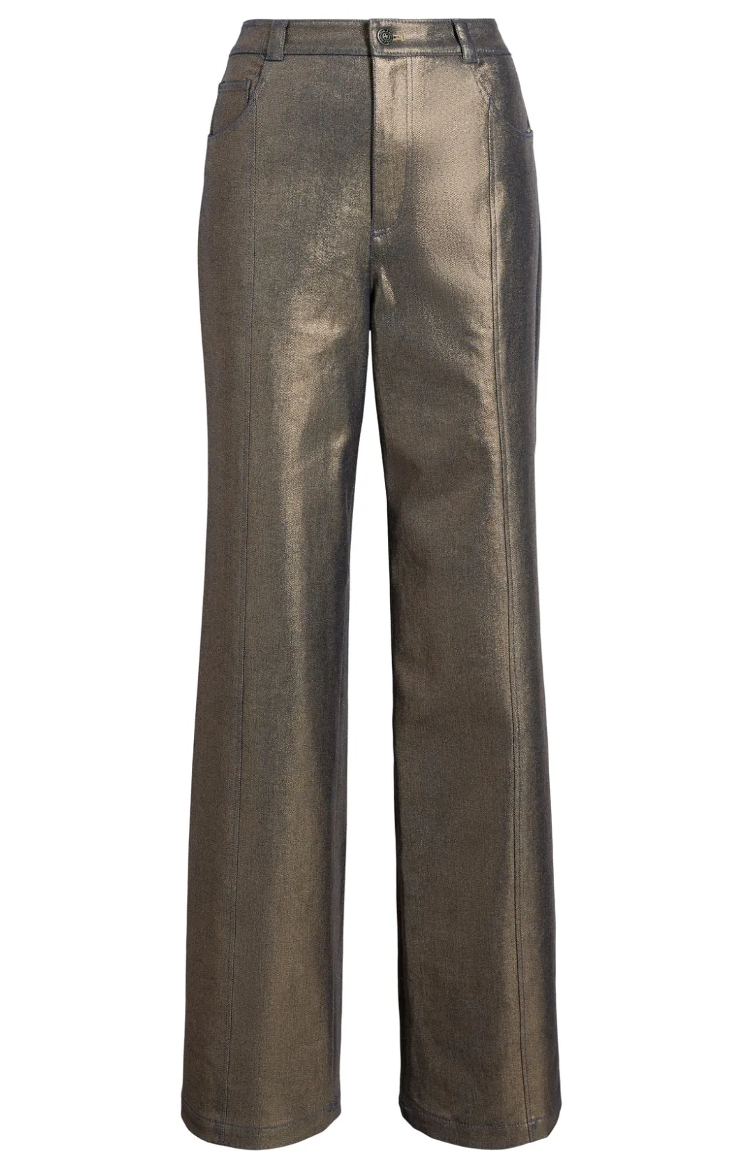 Pants<Cinq à Sept Coated Francine Pant Gold