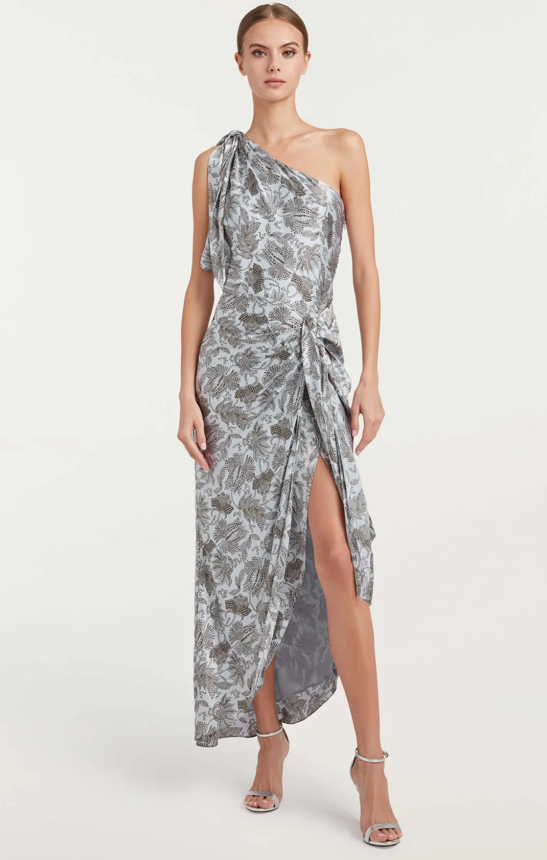Midi<Cinq à Sept Gretchen Dress Frost/blackOlive