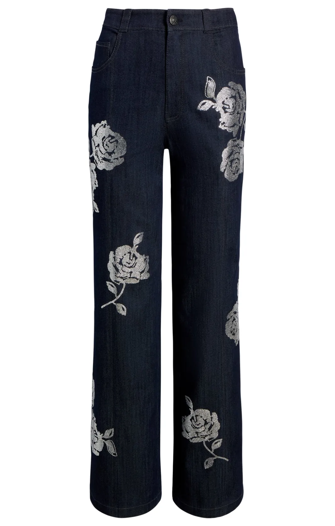 Pants | Denim<Cinq à Sept Heatset Roses Francine Pant Indigo