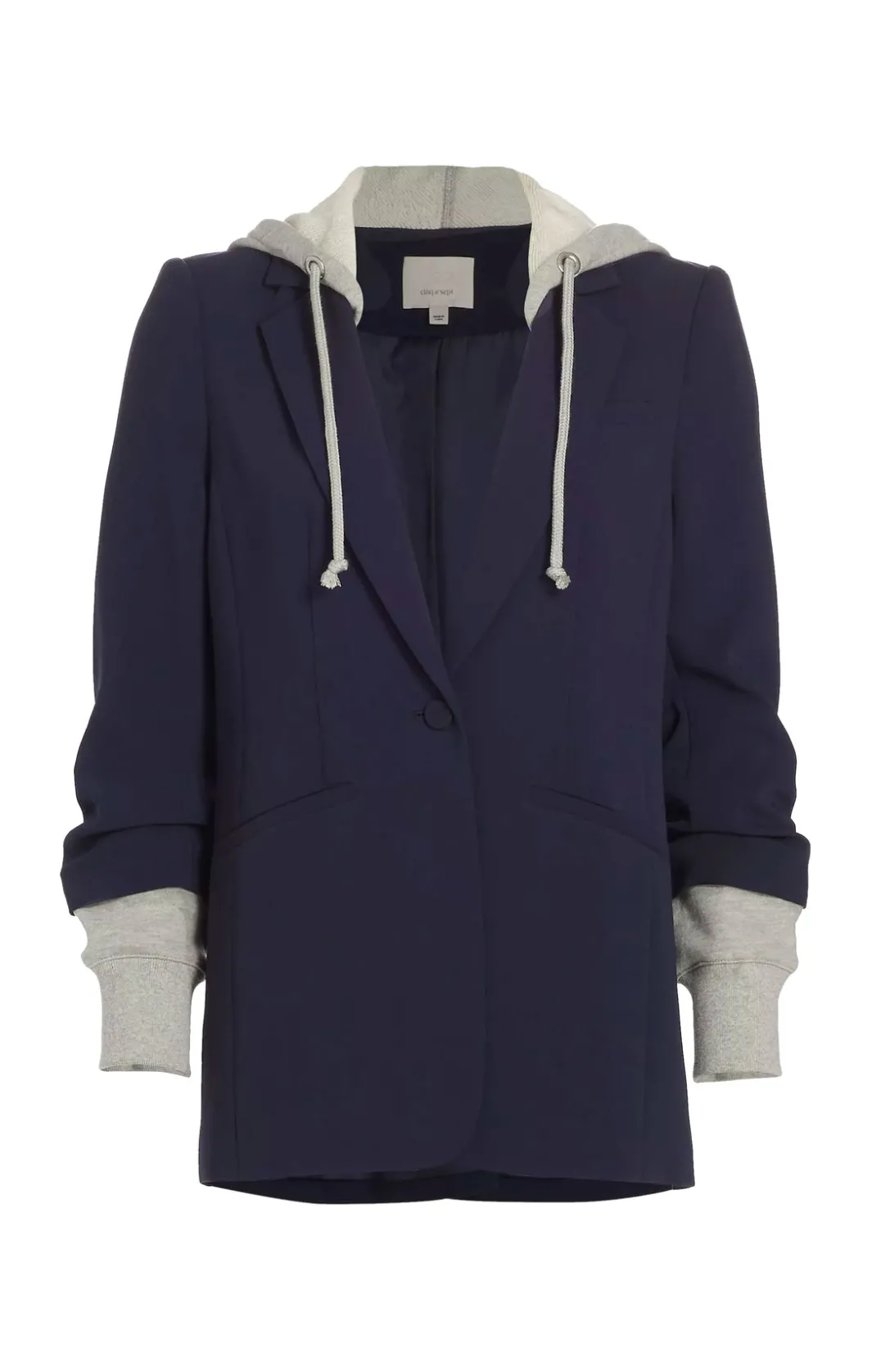 Blazers<Cinq à Sept Hooded Khloe Jacket Navy/HeatherGrey