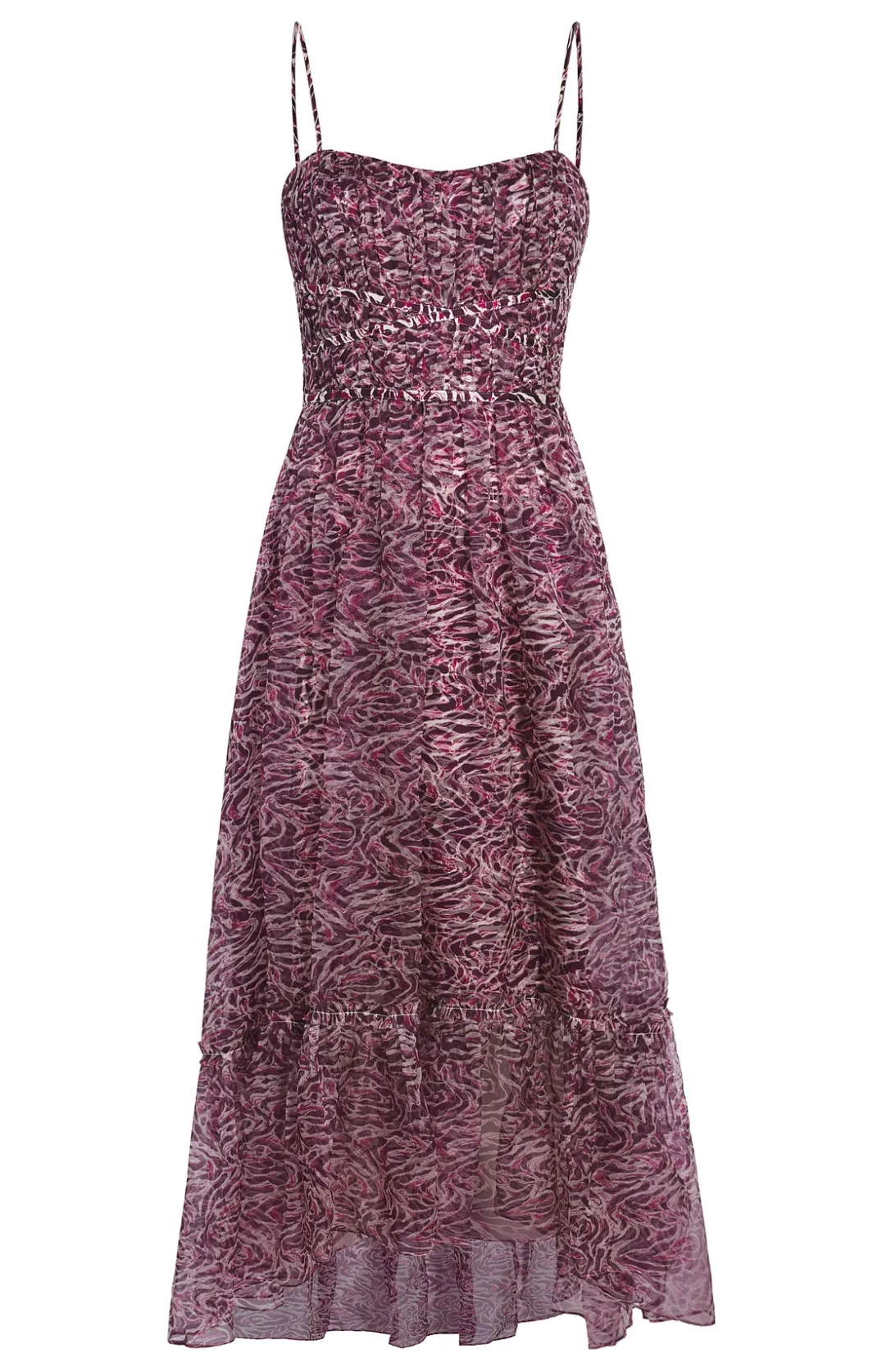 Cocktail & Evening<Cinq à Sept Inkstrokes Daria Dress DarkPlumMulti