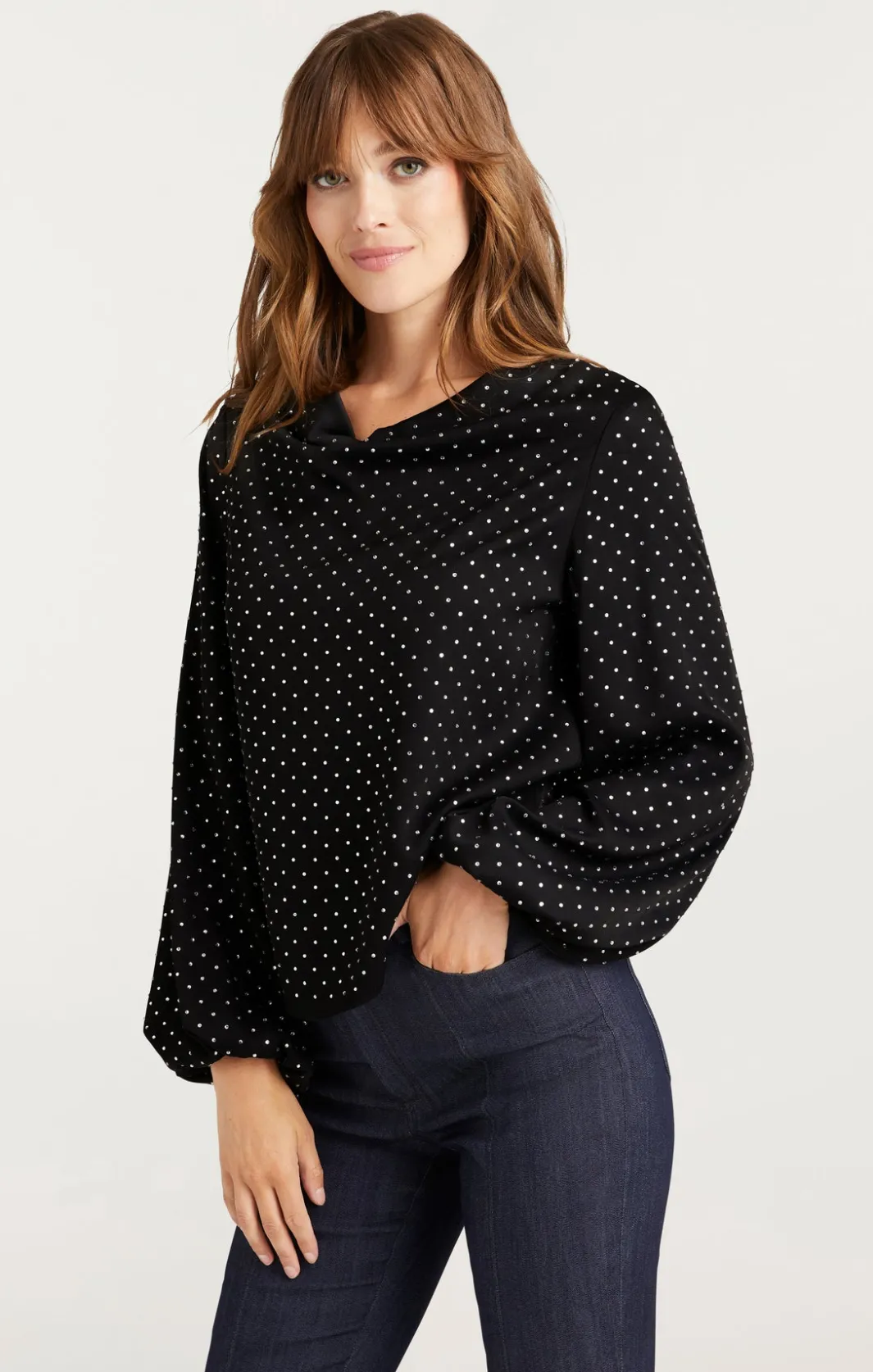 Long Sleeve Tops<Cinq à Sept Irene Top Black