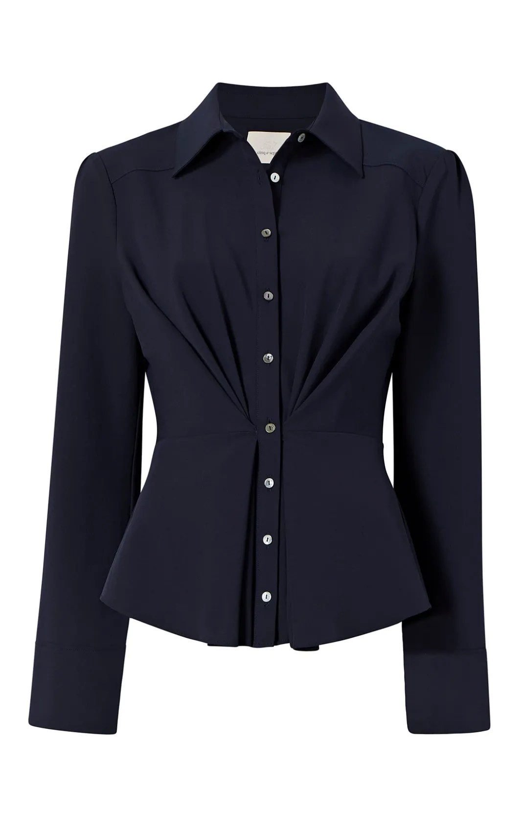 Long Sleeve Tops<Cinq à Sept Isabelle Top Navy