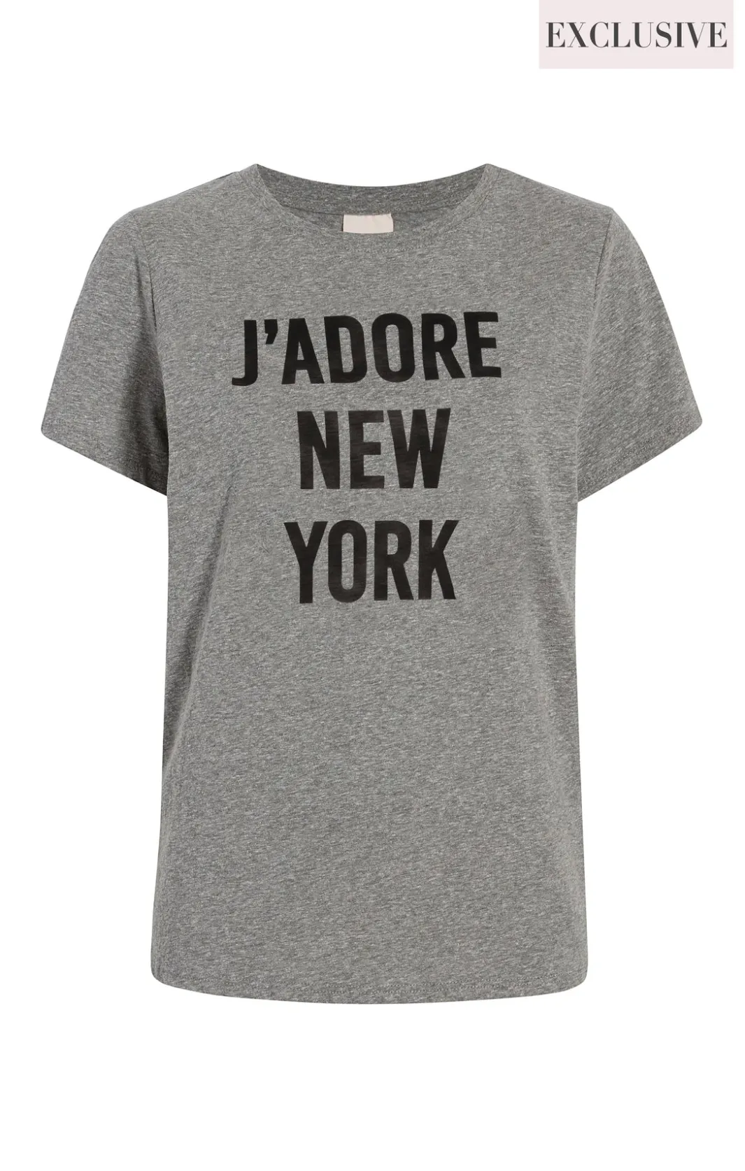 Tees & Pullovers<Cinq à Sept J'adore New York Tee HeatherGrey/Black