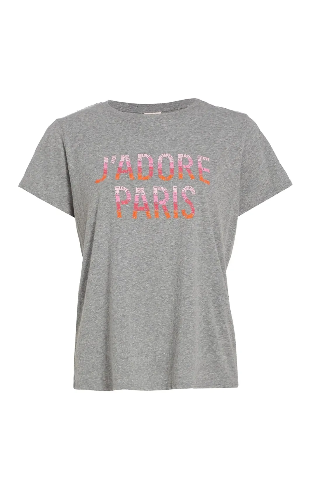 Tees & Pullovers<Cinq à Sept Jadore Paris Tee HeatherGrey-multi