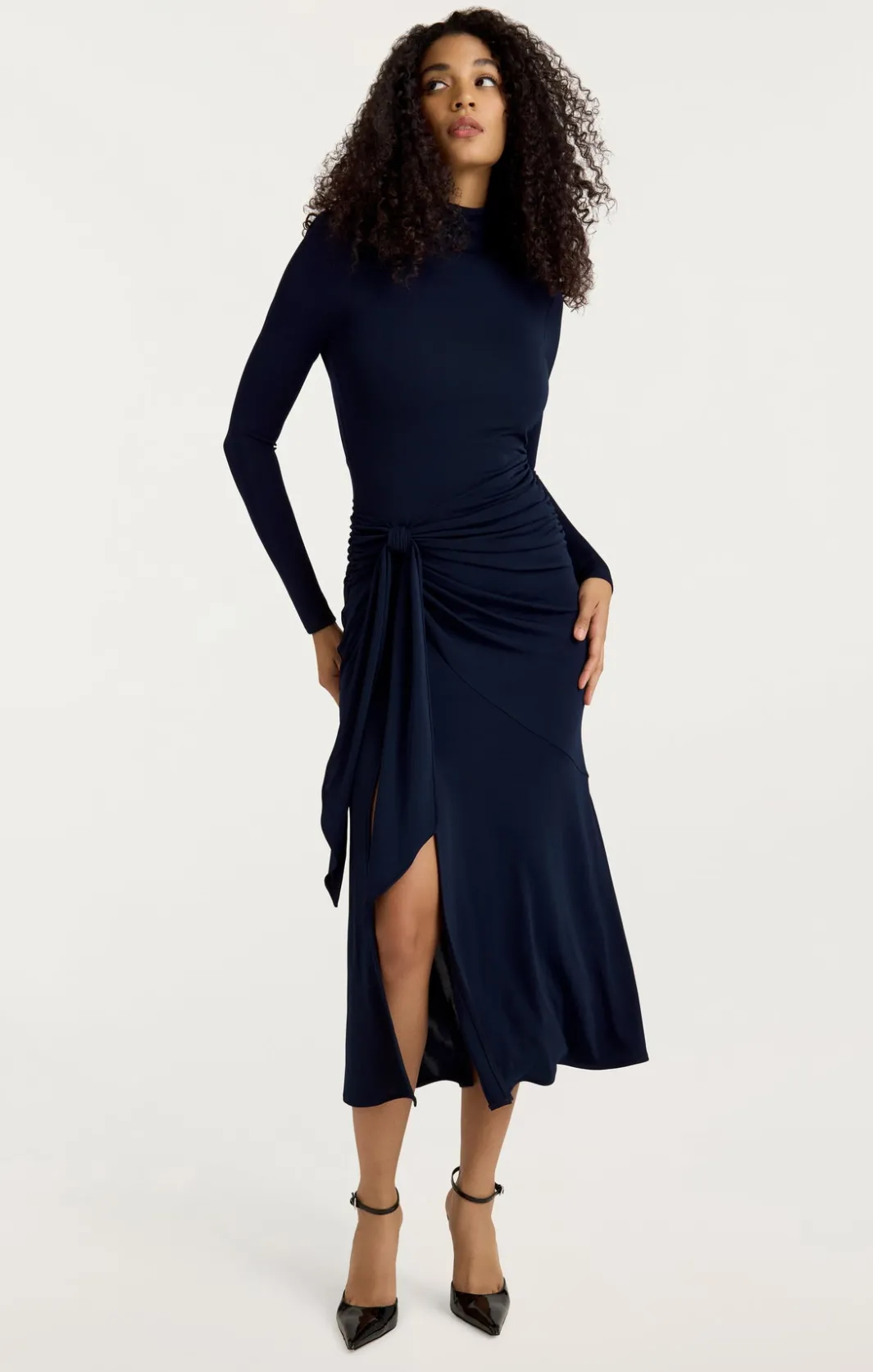 Midi<Cinq à Sept Johnson Dress Navy