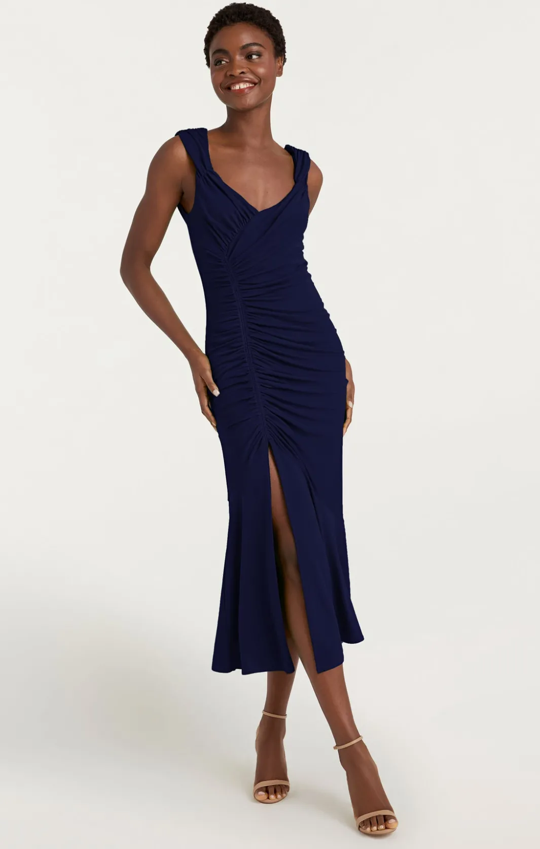 Midi | Cocktail & Evening<Cinq à Sept Julieta Dress Navy