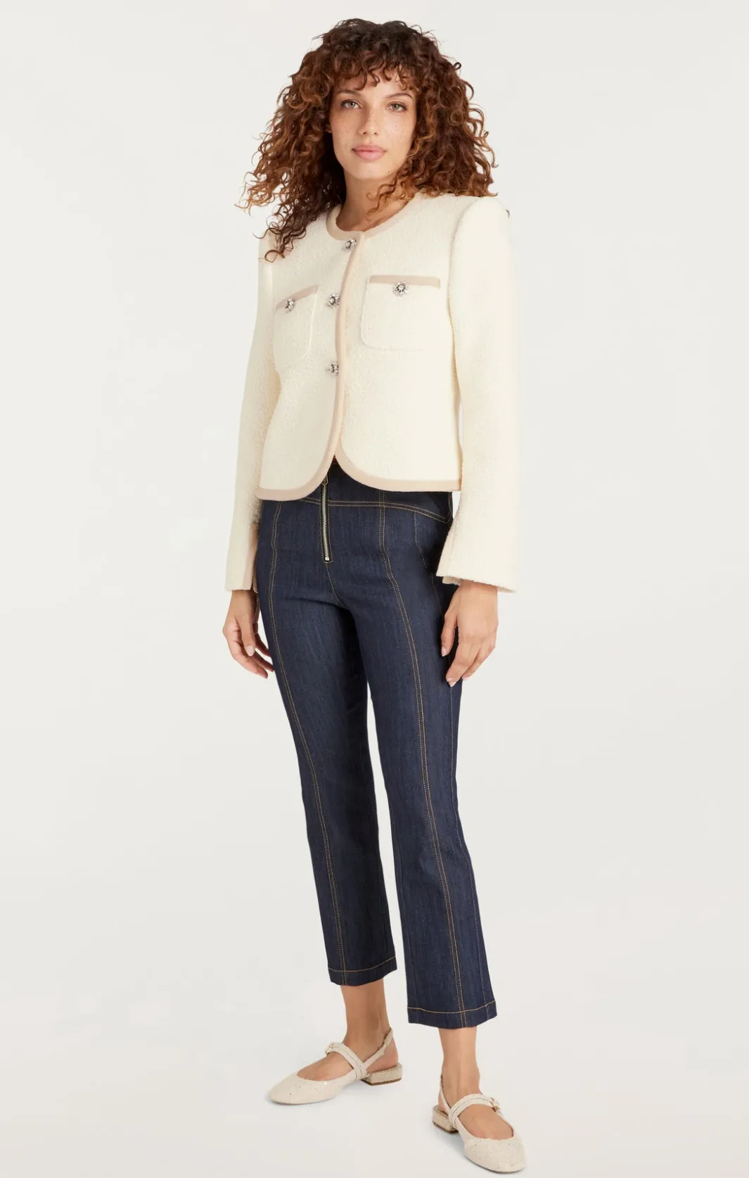 Jackets<Cinq à Sept Junia Jacket Ivory