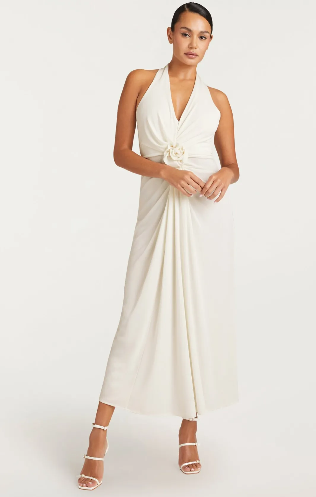 Cocktail & Evening | Midi<Cinq à Sept Kathleen Dress Ivory