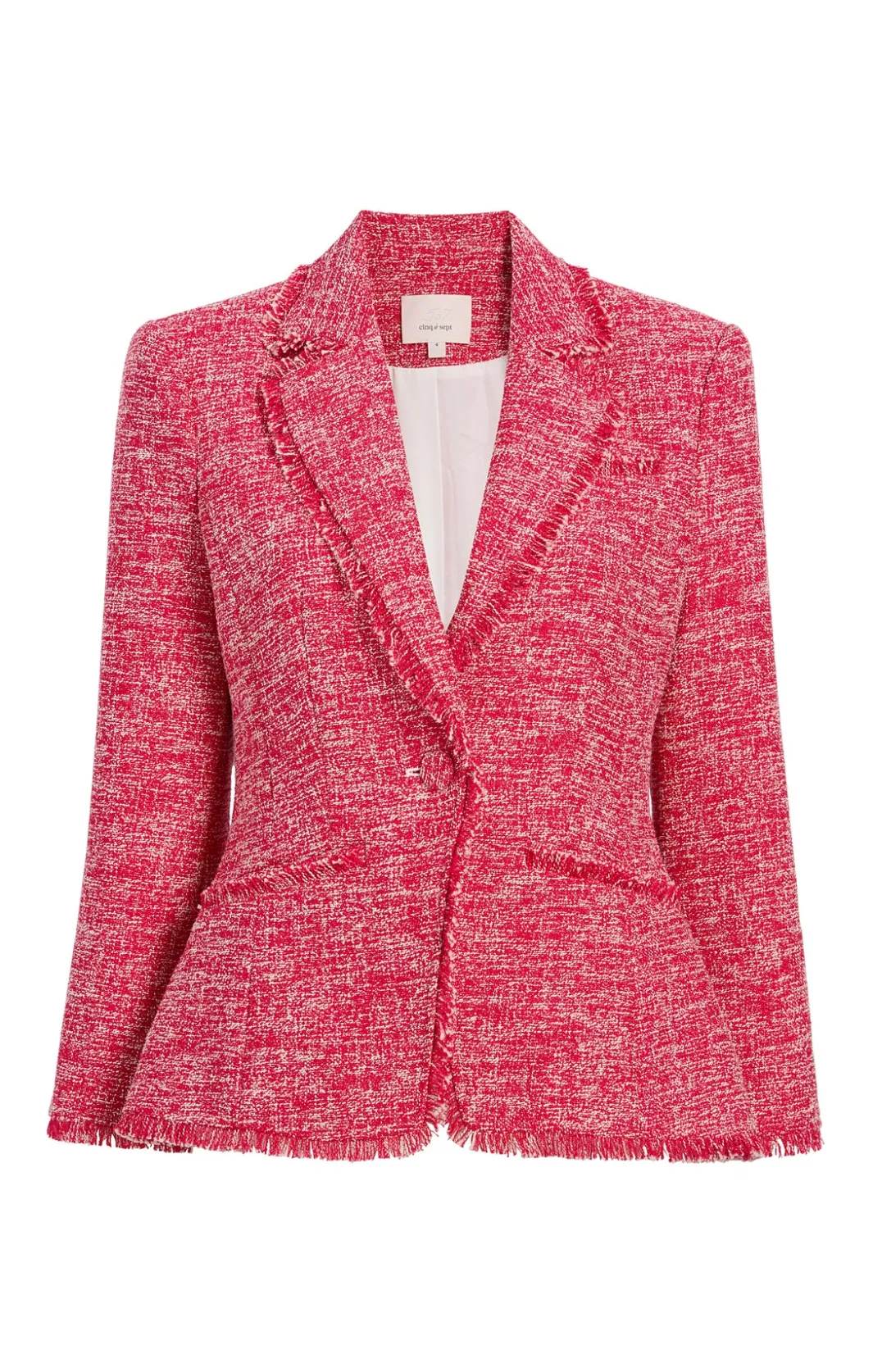 Blazers | Jackets<Cinq à Sept Katrice Blazer BerryJam/white