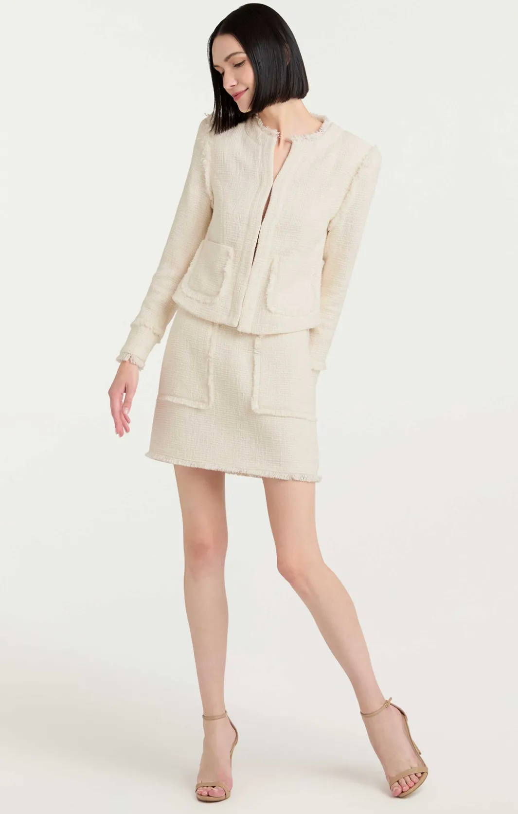 Jackets<Cinq à Sept Keegan Jacket Gardenia