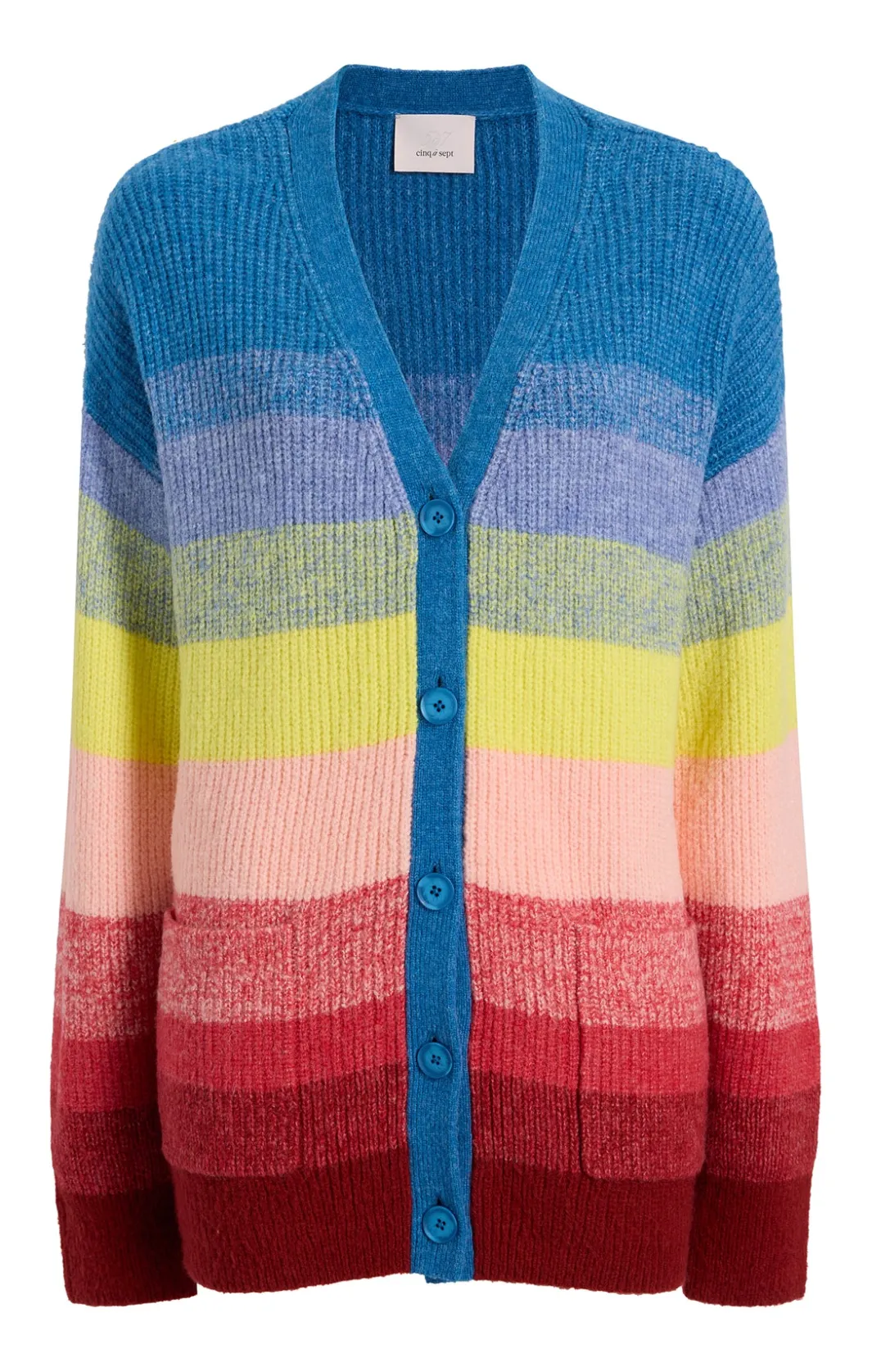 Long Sleeve Tops | Sweaters & Knits<Cinq à Sept Kensley Cardigan Rainbow