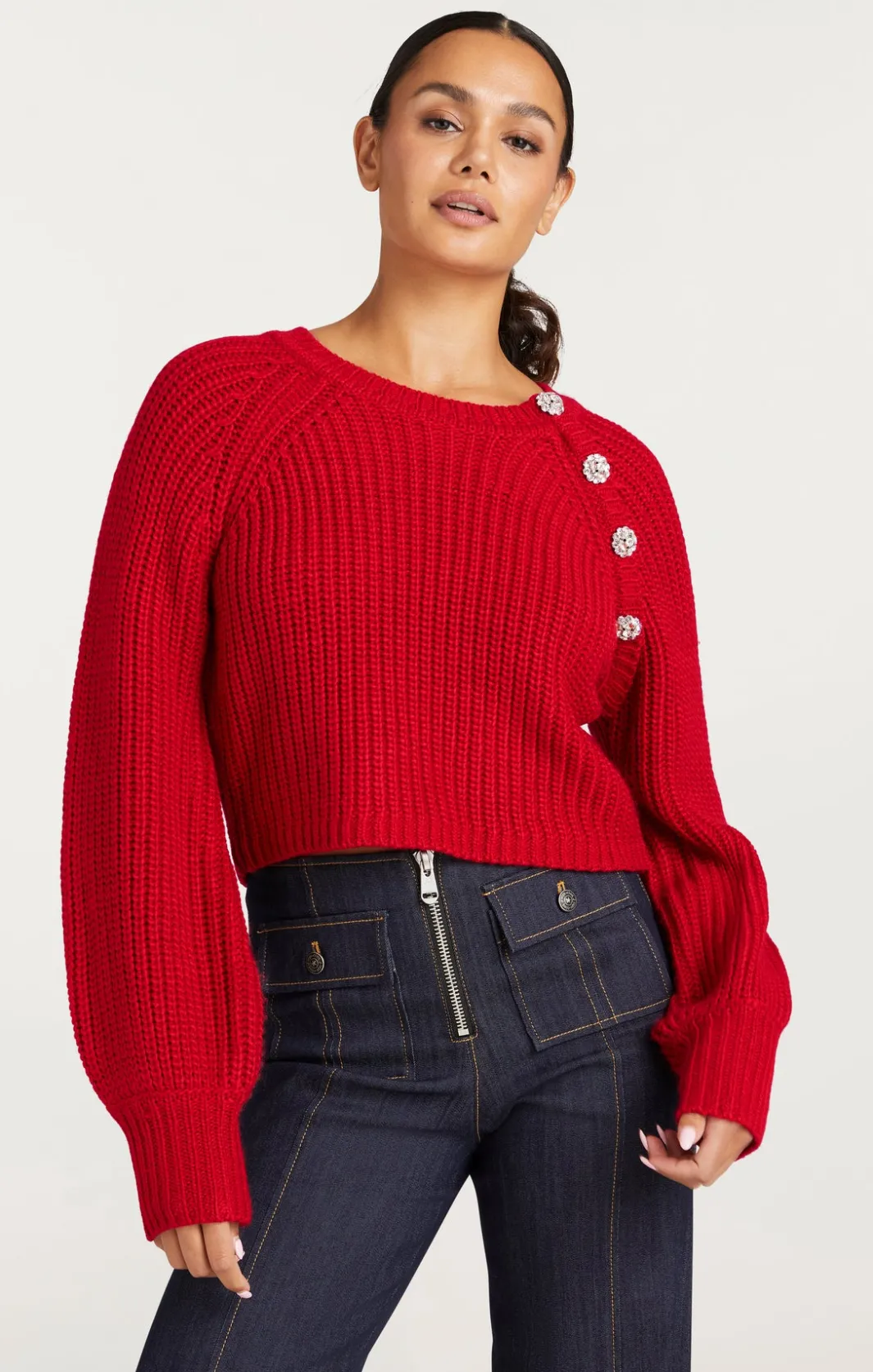 Sweaters & Knits | Sweaters & Knits<Cinq à Sept Keren Pullover RedCurrant