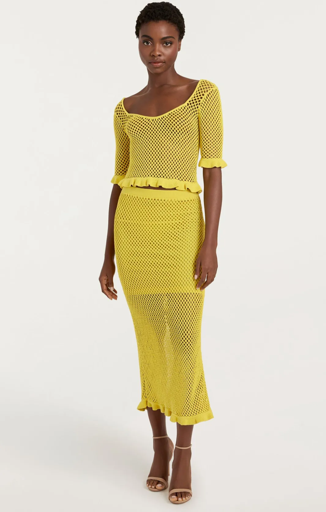 Sweaters & Knits | Sweaters & Knits<Cinq à Sept Kerry Knit Skirt Pomelo